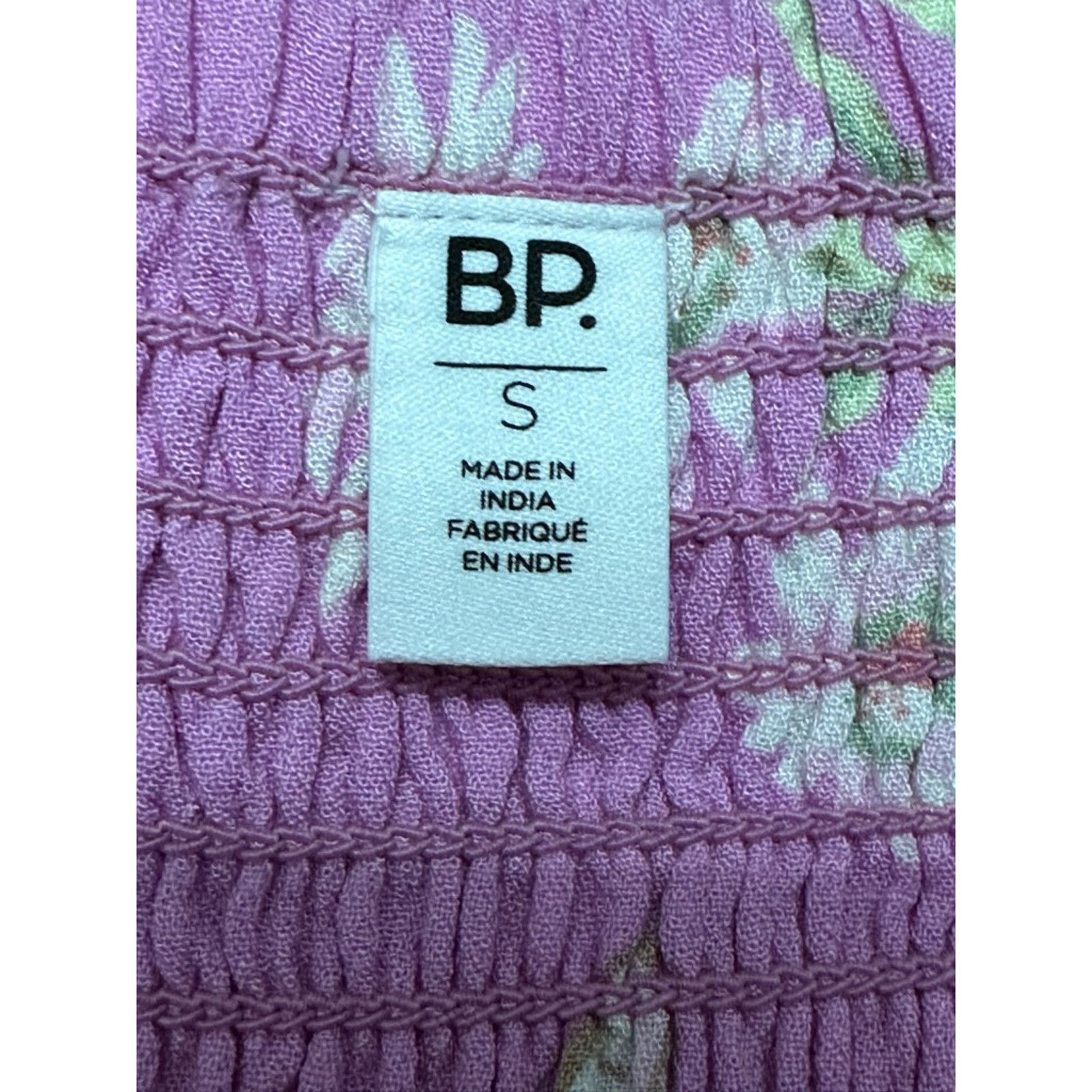 Other BP Floral Crop Tank Top Ruched Straight Neck Pink Women's S Size S / US 4 / IT 40 - 8 Thumbnail