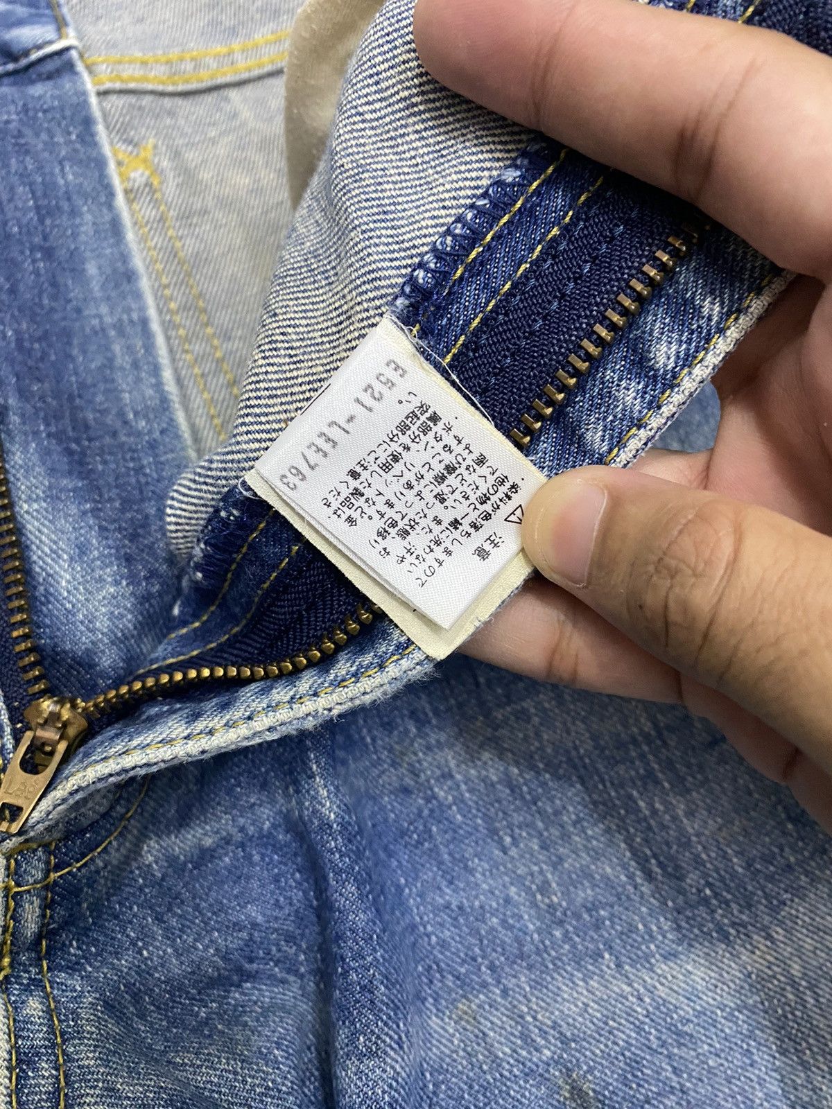 Lee VINTAGE 80s LEE US RIDERS SANFORIZED DISTRESSED BAGGY DENIM Size US 32 / EU 48 - 9 Thumbnail