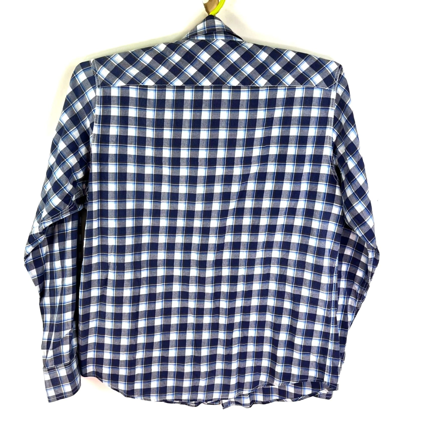 Ben Sherman Ben Sherman Plaid Button-Up Shirt Mens L Blue Long Sleeve Size US L / EU 52-54 / 3 - 6 Thumbnail