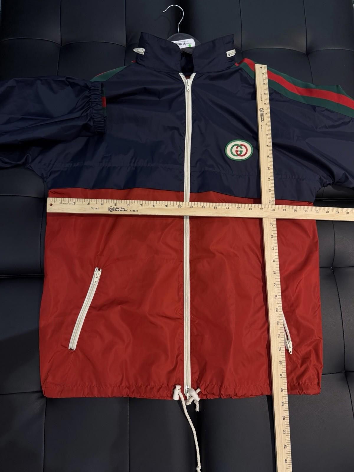 Gucci Gucci Navy Interlocking G Windbreaker Jacket Size (46) Size US L / EU 52-54 / 3 - 6 Thumbnail