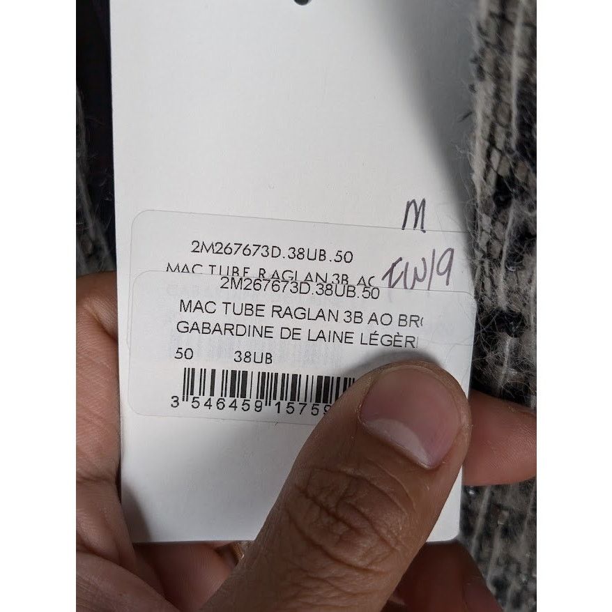 Celine o1rshd1 Hand Woven Wool Coat Jacket in Grey/Black Size US M / EU 48-50 / 2 - 18 Thumbnail
