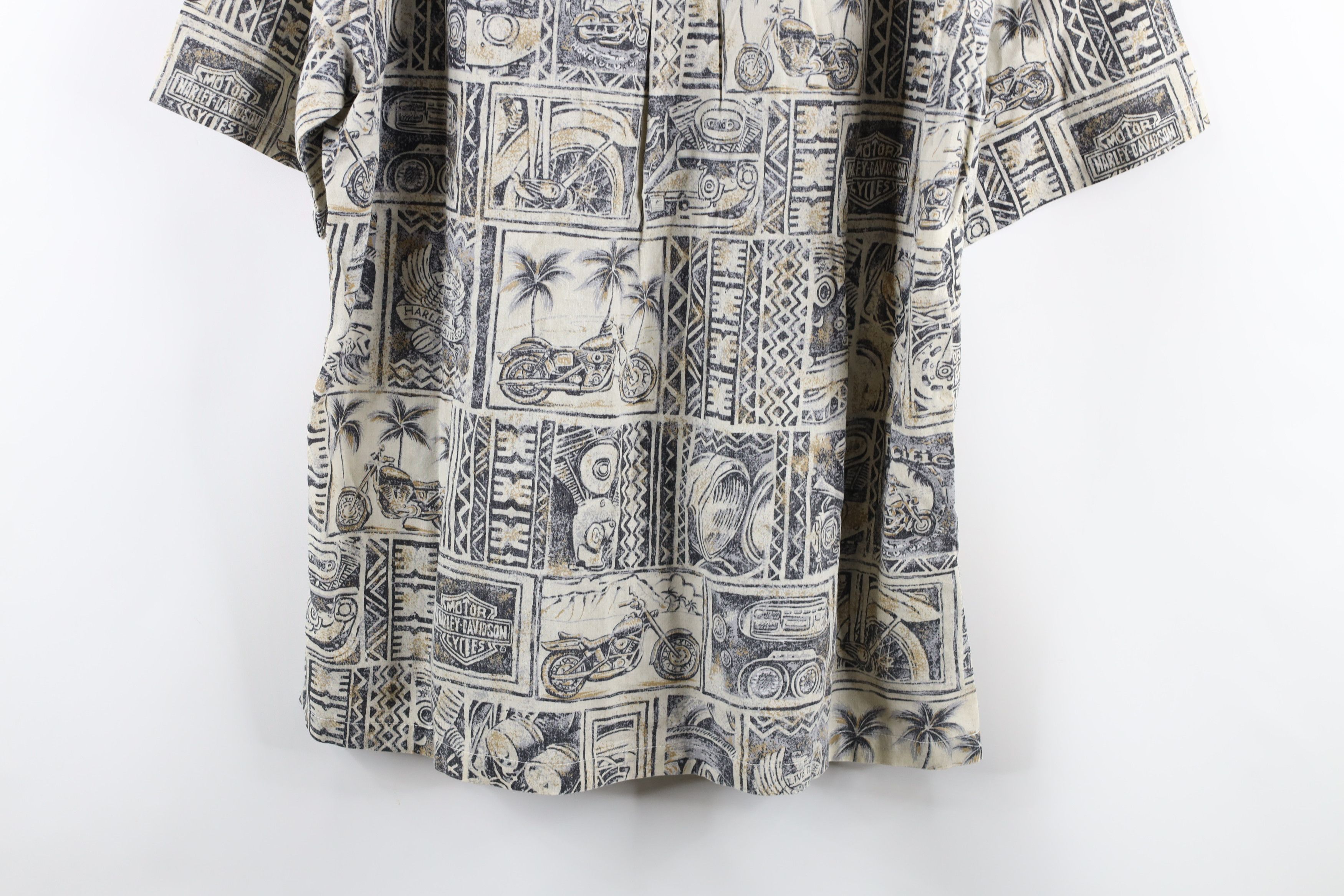 Harley Davidson Vintage 90s Harley Davidson Print Hawaiian Button Shirt USA Size US XL / EU 56 / 4 - 9 Thumbnail