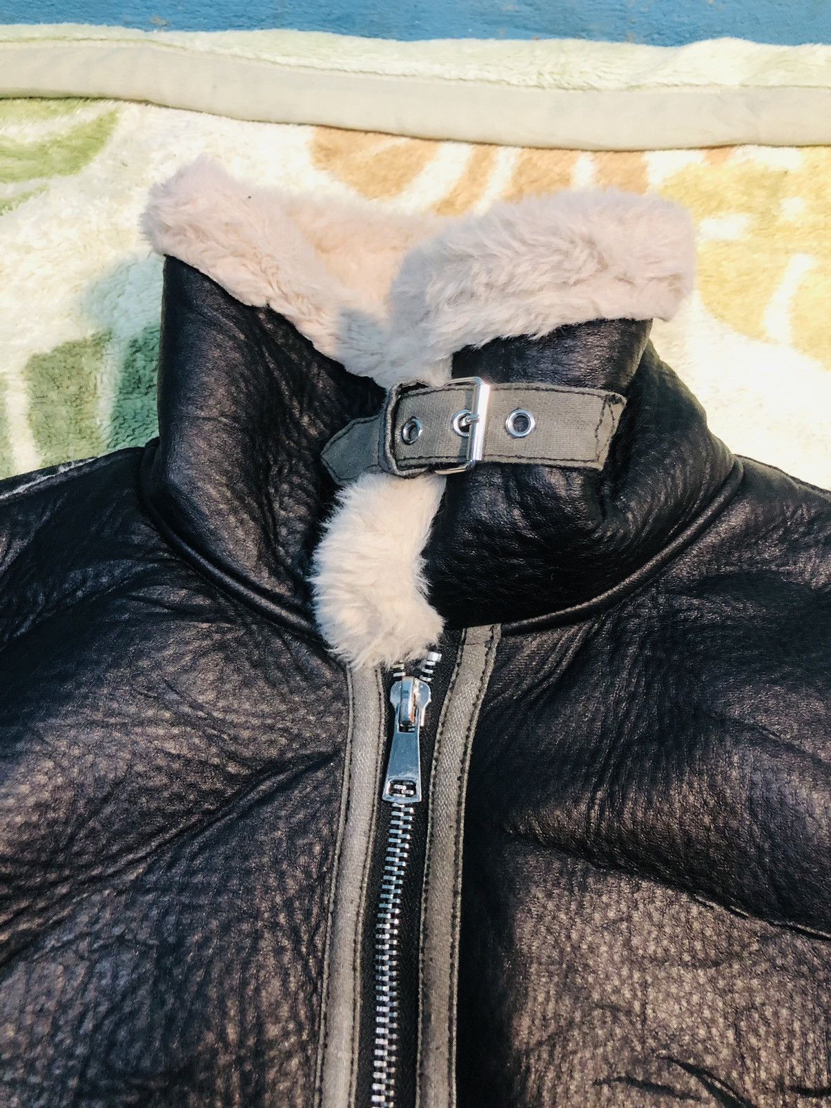 Japanese Brand Primark Leather And Wool Jacket (26) Size US XXS / EU 40 - 7 Thumbnail