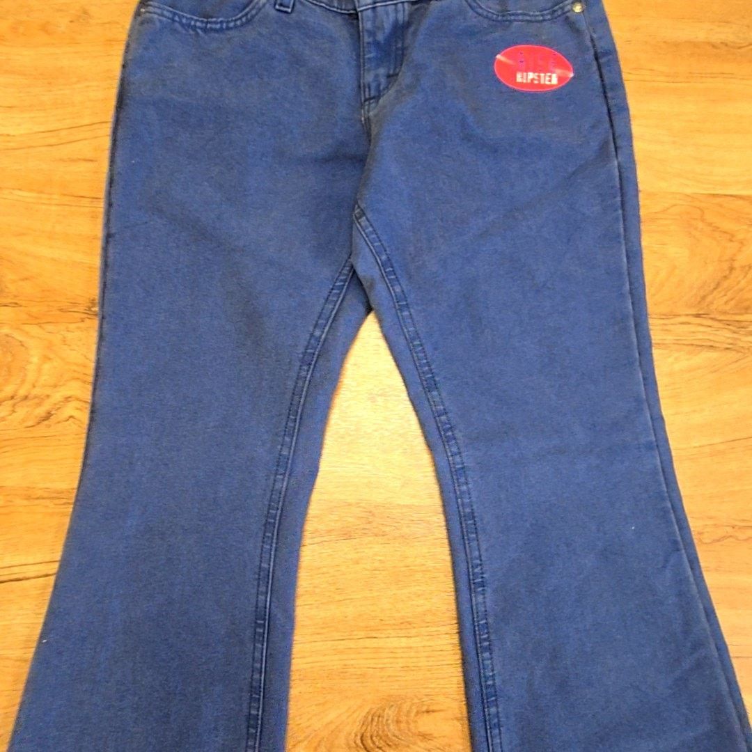 Lee Vintage Lee Dungarees Hipster Jeans Flare Leg Blue Denim 9 M Size 30" / US 8 / IT 44 - 8 Thumbnail