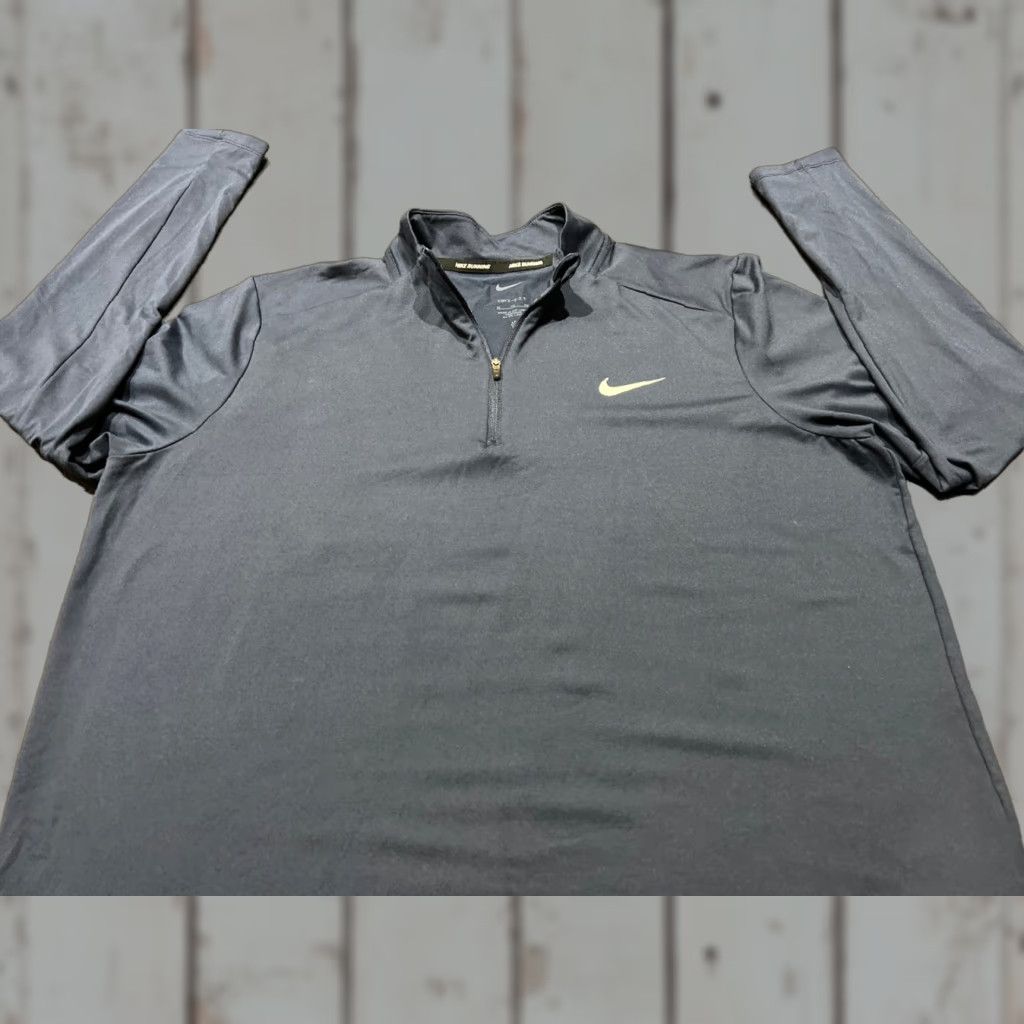 Nike Nike Dri-FIT Running Jacket 1/4 Zip XL Men’s Navy Blue Athletic Top Size US XL / EU 56 / 4 - 1 Thumbnail