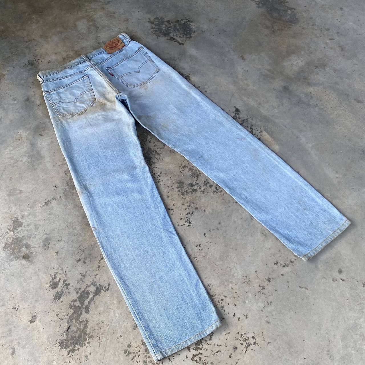 Levi's Vintage Clothing W28" VINTAGE LEVIS 503 YEAR 1989 LIGHTWASH DIRTY GRUNGE JEAN Size US 28 / EU 44 - 11 Thumbnail