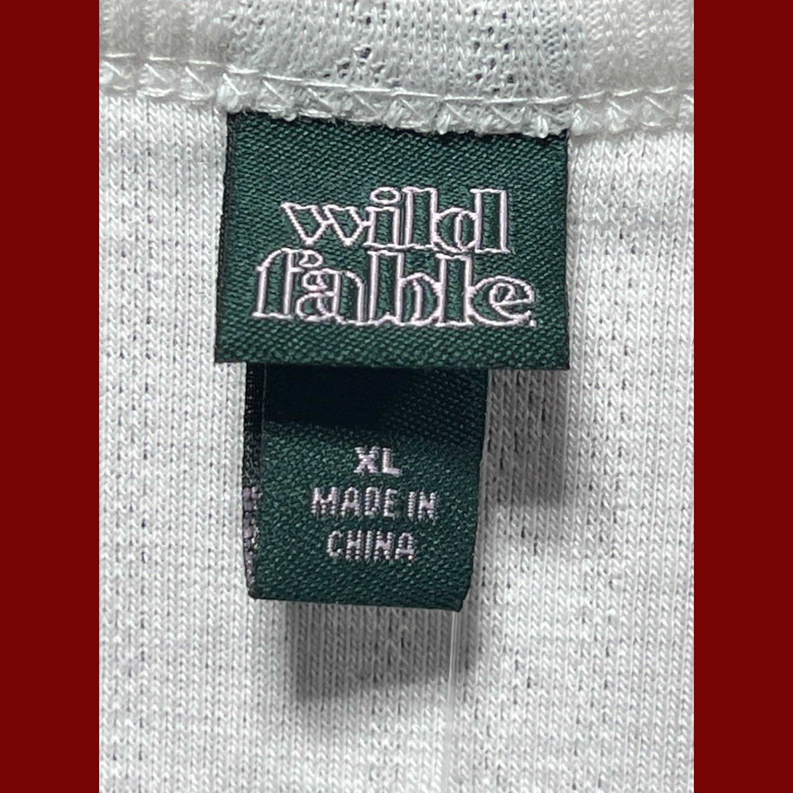 Other Wild Fable - Women's Long Sleeve Pointelle T-Shirt - White - Size XL / US 12-14 / IT 48-50 - 10 Thumbnail
