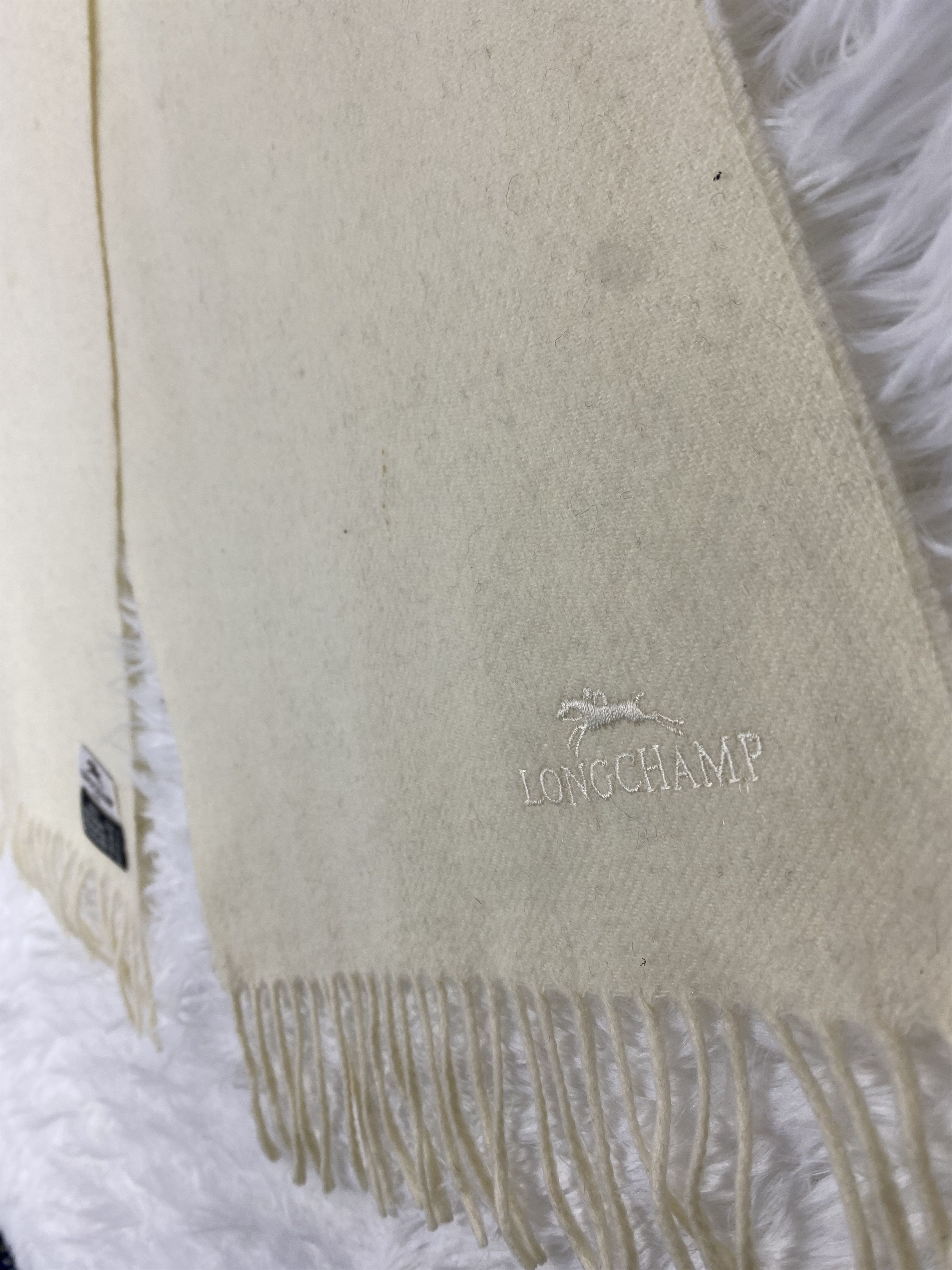 Longchamp Vintage Longchamp Scarf / Muffler Neckwear PM0035 Size ONE SIZE - 4 Thumbnail