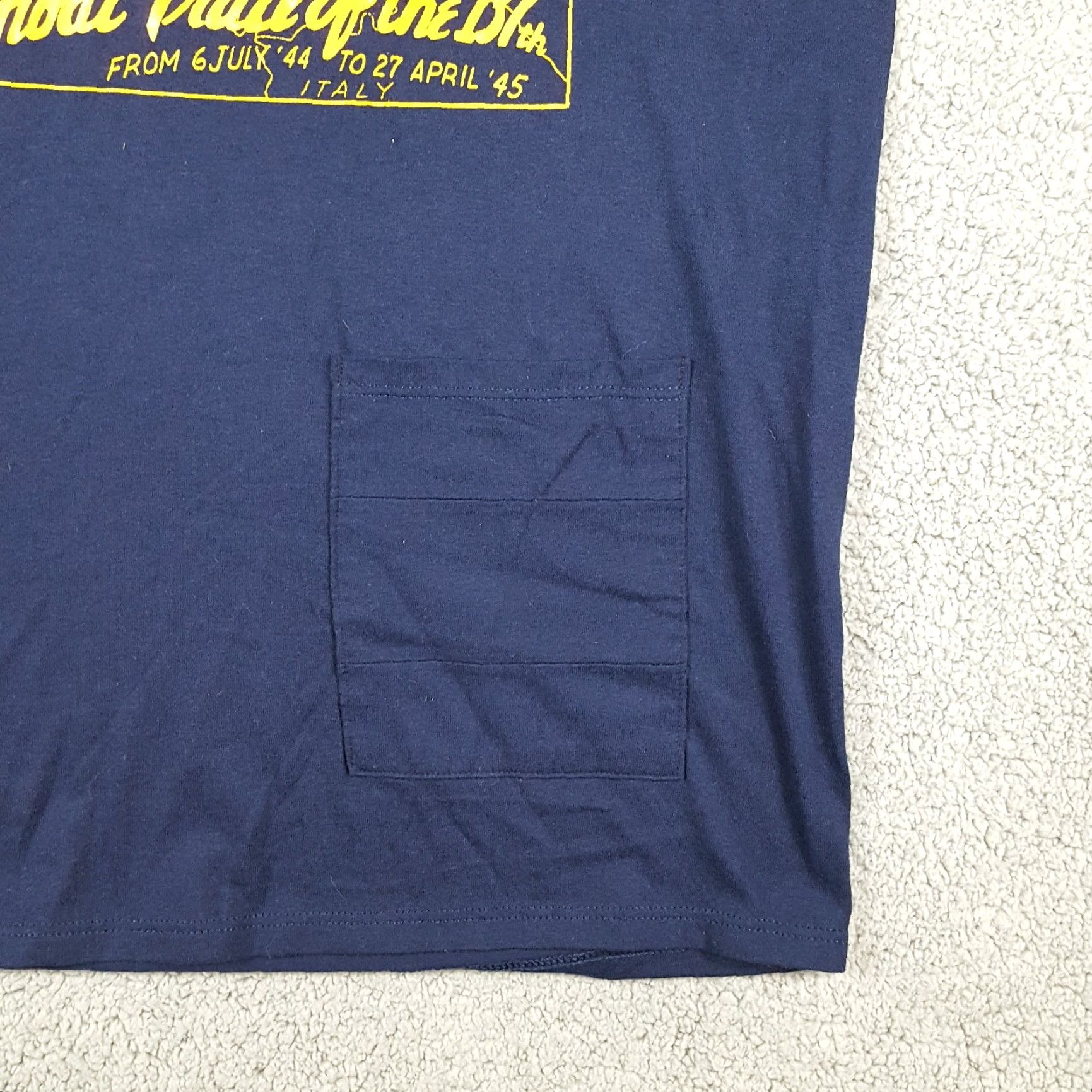 Vintage 60s 70s Combat Trail of the 137th Souvenir WWII Military War Men's Large T Shirt Size US L / EU 52-54 / 3 - 6 Thumbnail