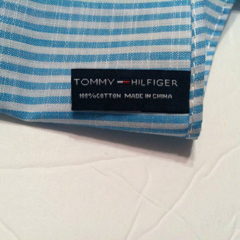 Tommy Hilfiger TOMMY HILFIGER MENS NEW COTTON POCKET SQUARE 13.5" X 13.5" Size ONE SIZE - 3 Thumbnail