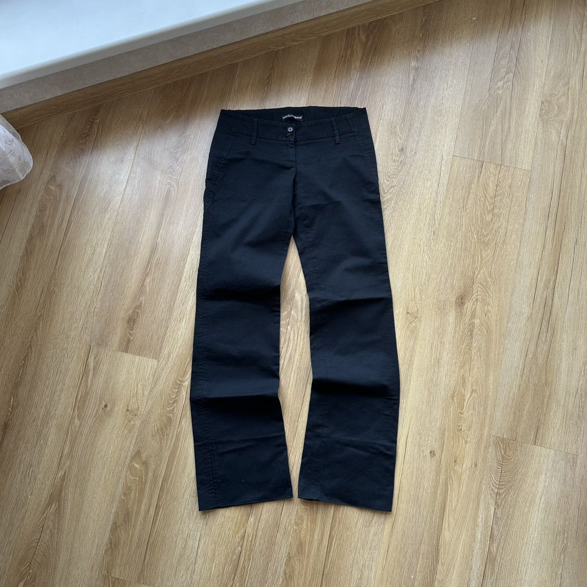 Dolce & Gabbana 2000s Vintage Dolce&Gabbana Low Waist Classic Trousers Pants Size 26" / US 2 / IT 38 - 4 Thumbnail