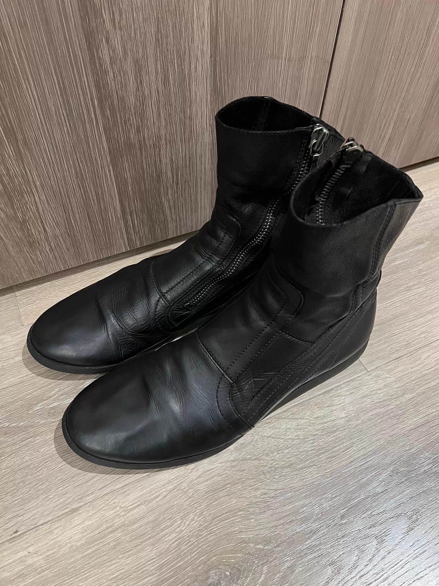 Julius MA_JULIUS High Top Calfskin Zipper Boot Thin Sole Vintage Size US 10 / EU 43 - 3 Thumbnail