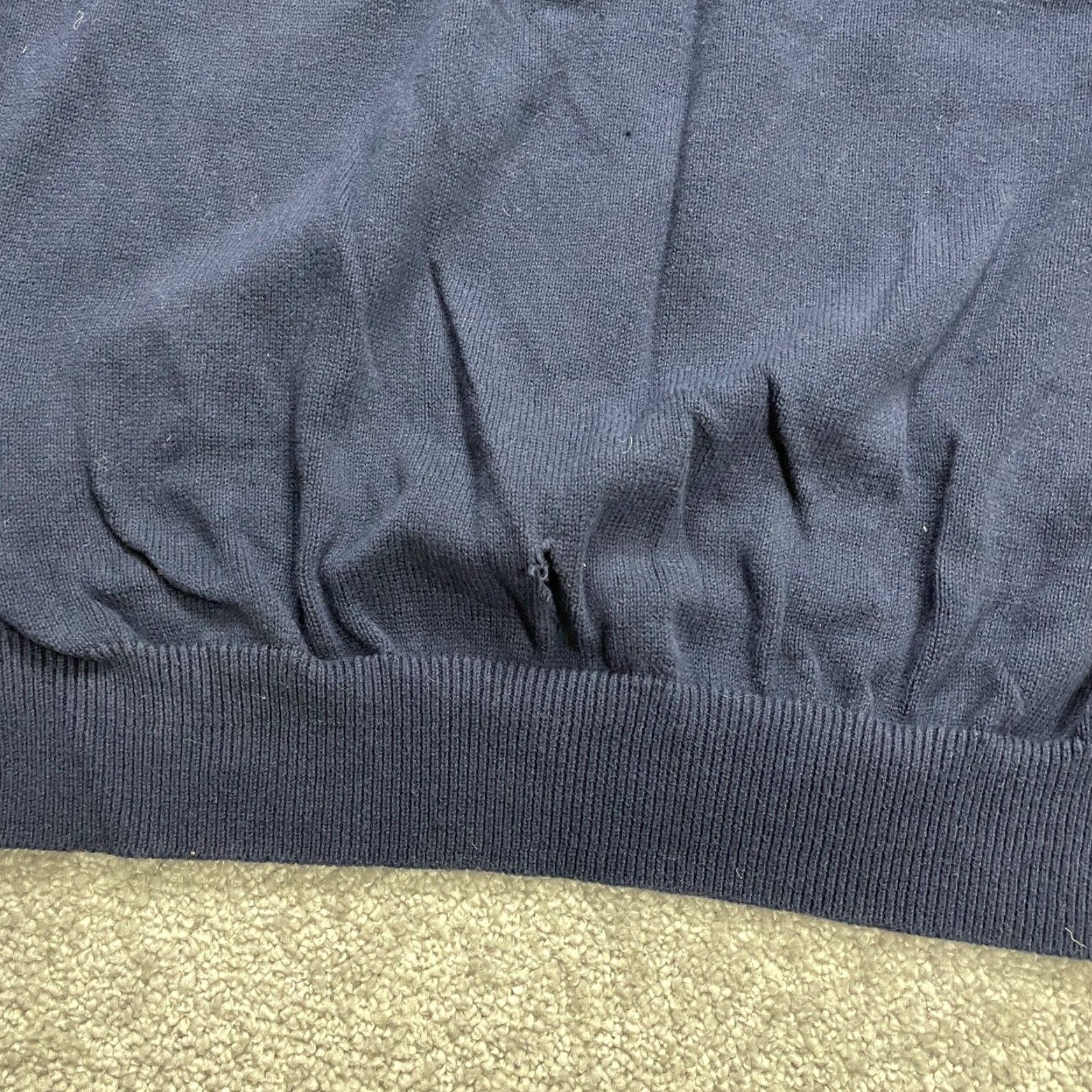 Club Room Club Room Mens Large Blue Vest Sleeveless V-Neck Knitted Stretch Casual Sweater Shirt Size US L / EU 52-54 / 3 - 5 Thumbnail