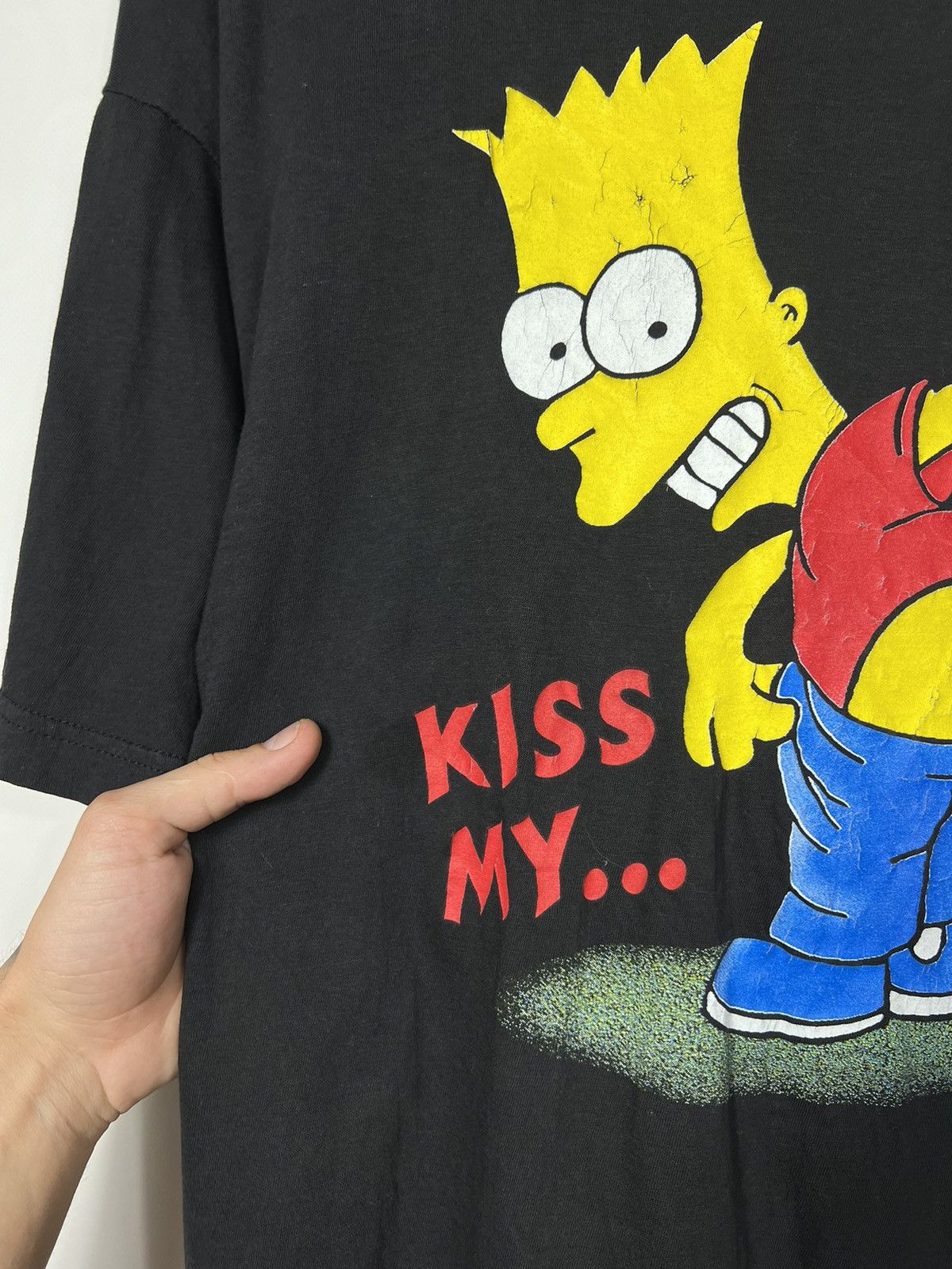 Vintage Vintage 90s Bart Simpson Kiss my Ass Humor Y2K T-shirt Tee Size US L / EU 52-54 / 3 - 6 Thumbnail