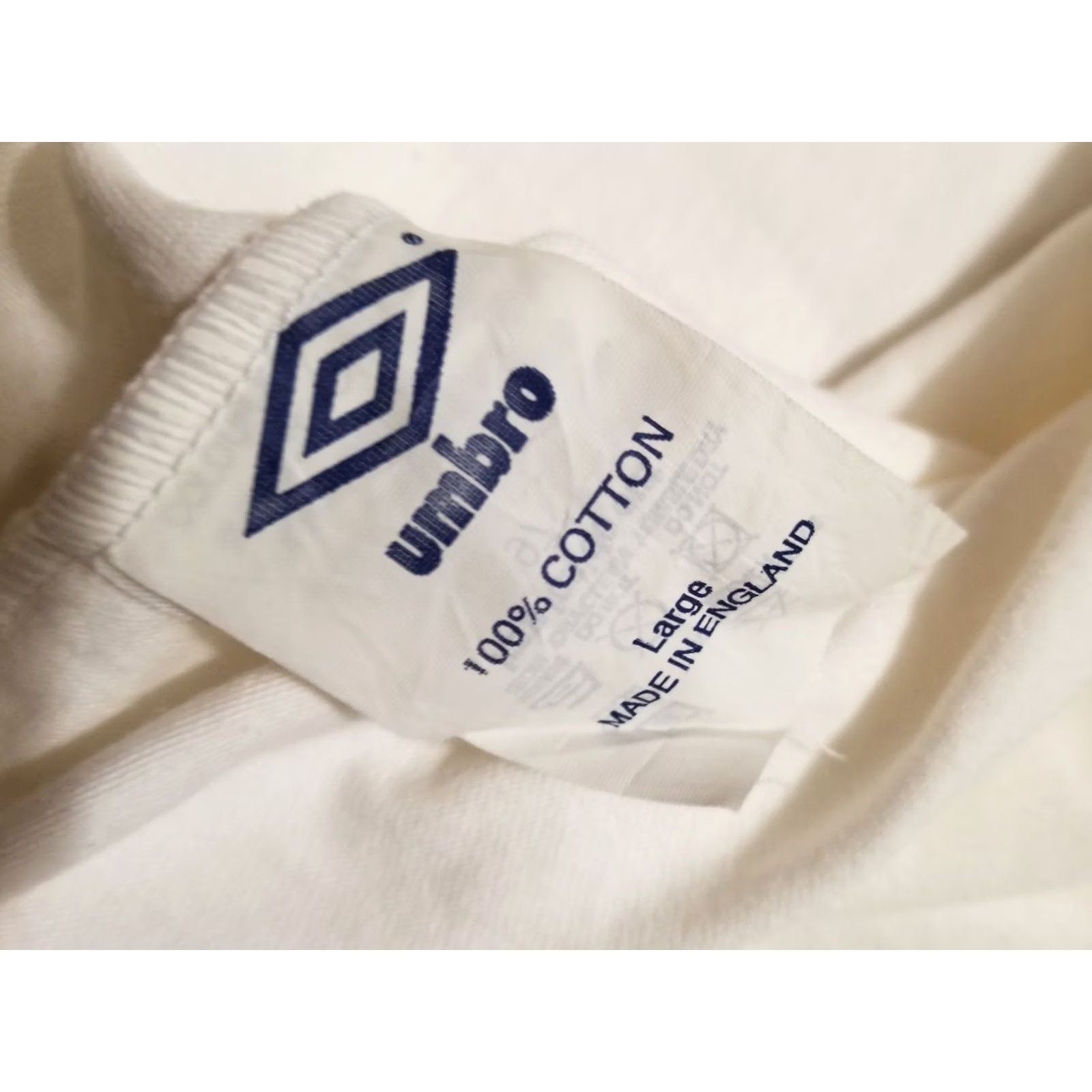 Umbro VINTAGE Umbro Polo Rugby 1991 WORLD CUP NEW ENGLAND LARGE Football Shirt White L Mens Size US L / EU 52-54 / 3 - 6 Thumbnail