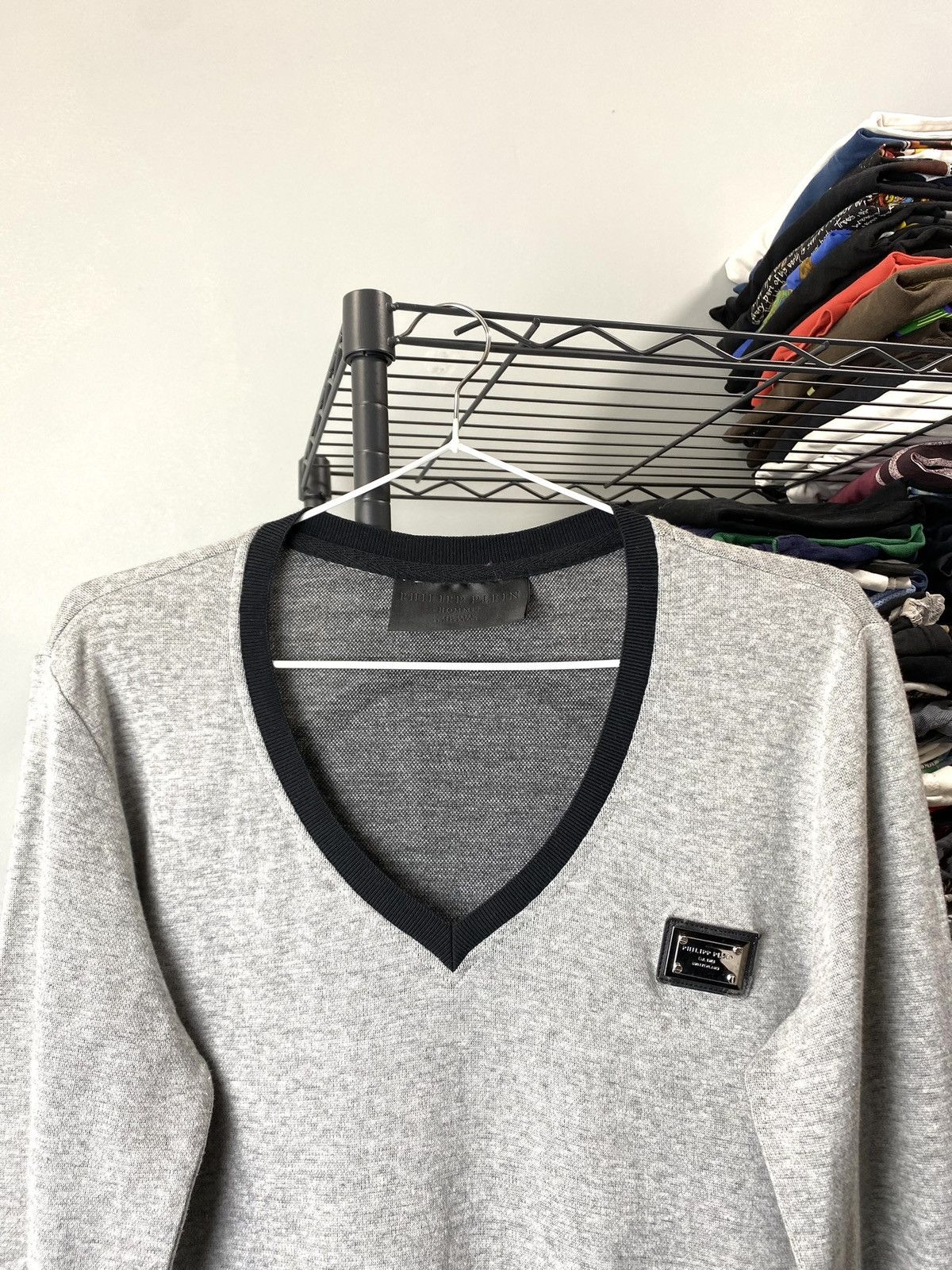 Philipp Plein 💥Rare! CRAZY Philipp Plein Rhinestones Scull Sweater Size US M / EU 48-50 / 2 - 3 Thumbnail