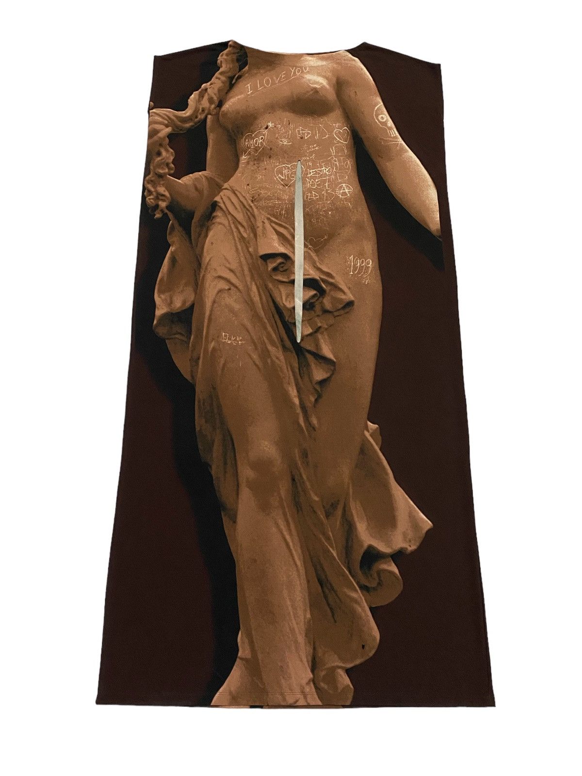 Jean Paul Gaultier Jean Paul Gaultier SS1999 Runway Goddess Trompe L’ocil Dress Size S / US 4 / IT 40 - 4 Thumbnail