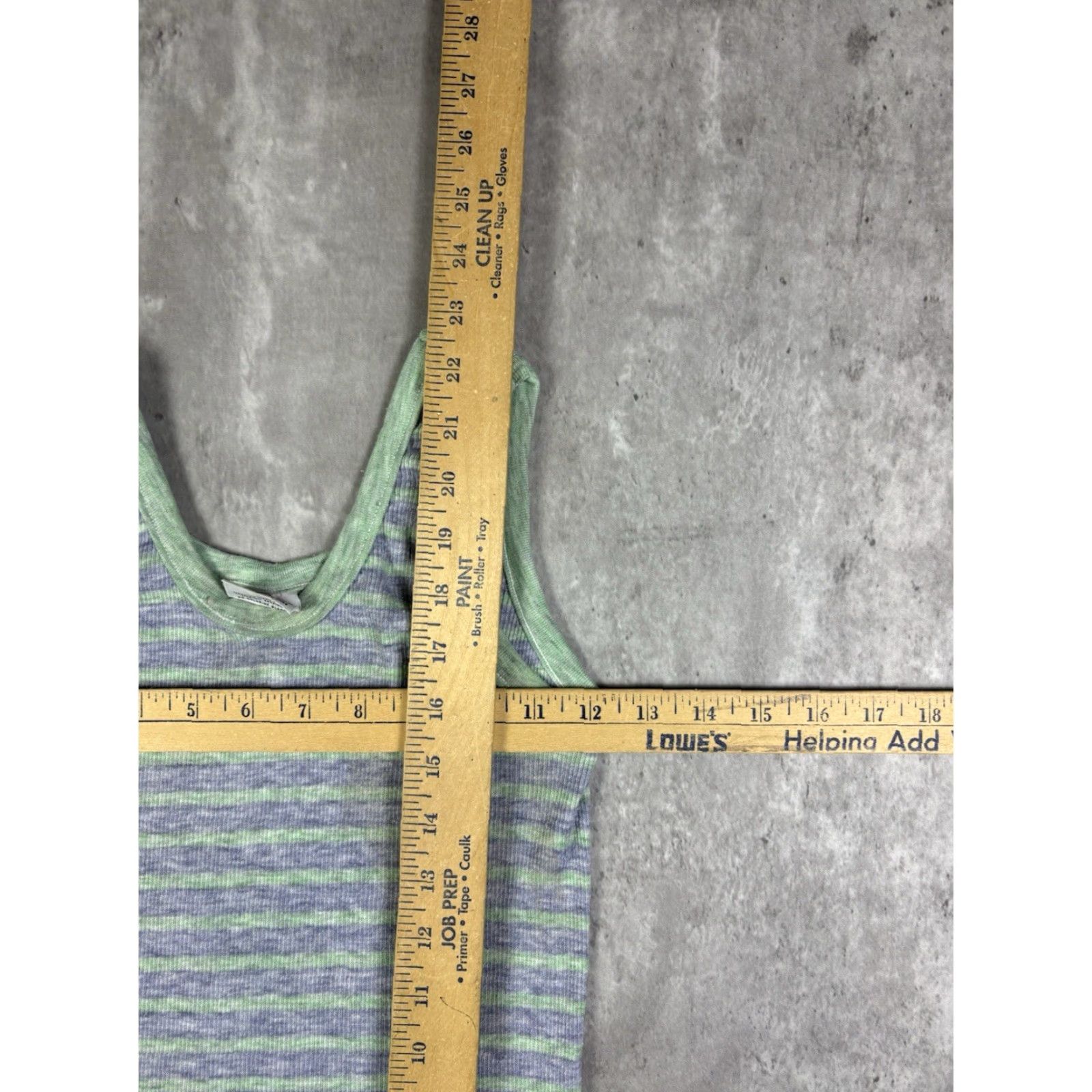 Hanes VINTAGE Hanes Striped Tank Top Shirt Womens S Blue 70s Casual Tank Sleeveless Round Neck/ Breathable Knit Polyester Size S / US 4 / IT 40 - 5 Thumbnail