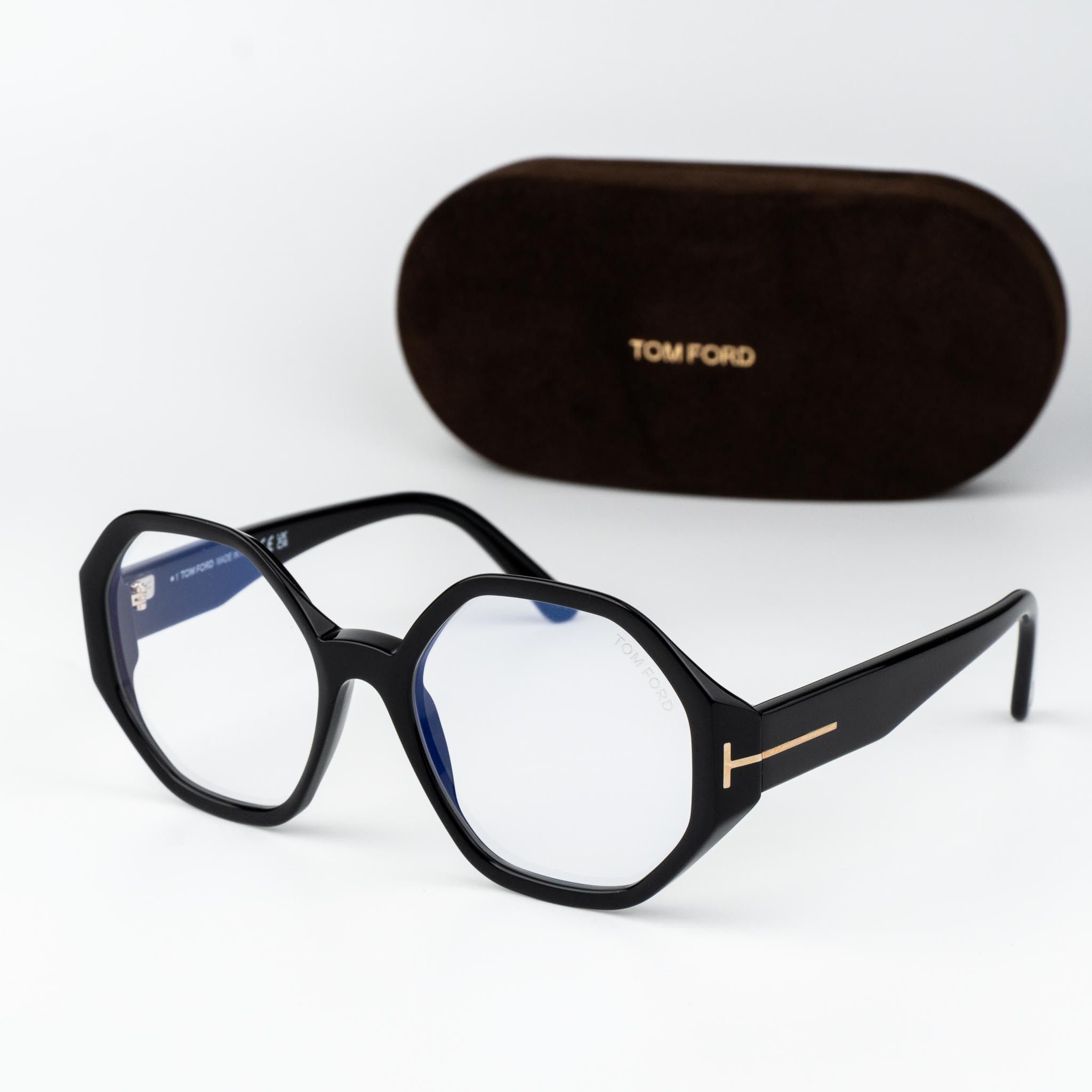 Tom Ford Tom Ford Woman Eyeglasses Round FT5967-B 001 NEW AUTHENTIC Size ONE SIZE - 1 Thumbnail