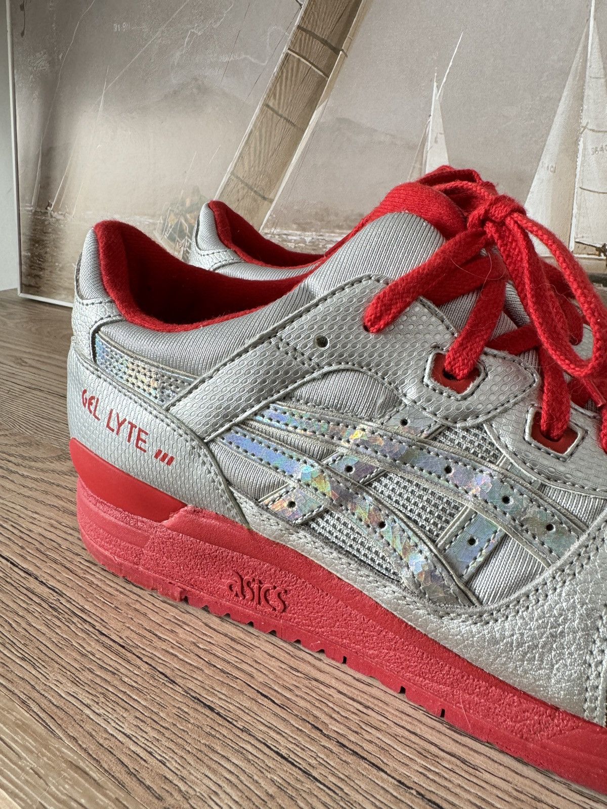 Asics × Ronnie Fieg ASICS x Ronnie Fieg x David Z Gel Lyte 3 Stainless Stell Size US 10.5 / EU 43-44 - 6 Thumbnail