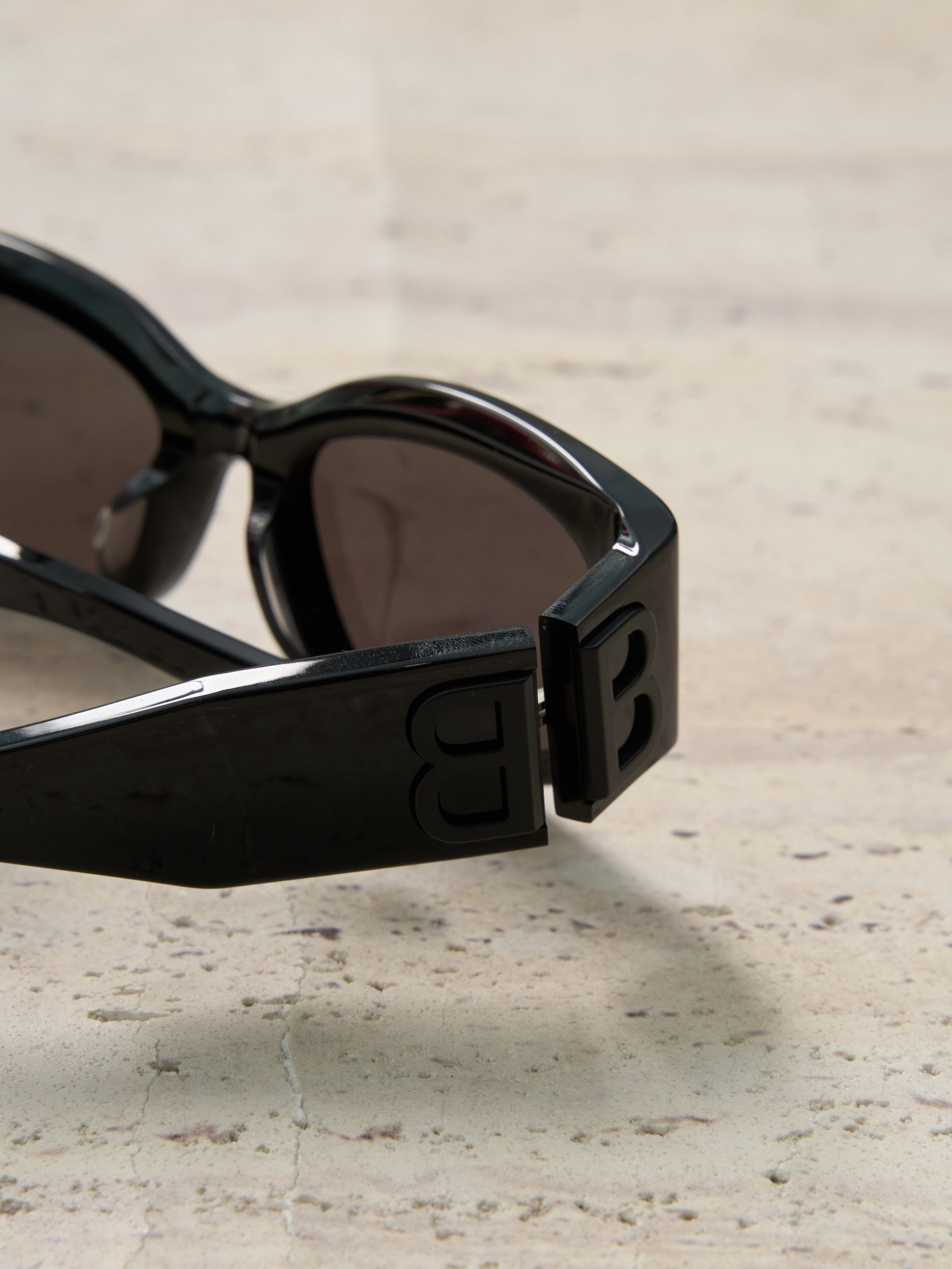 Balenciaga BALENCIAGA BB0324SK 001 Sunglasses BLACK GREY Size ONE SIZE - 7 Thumbnail