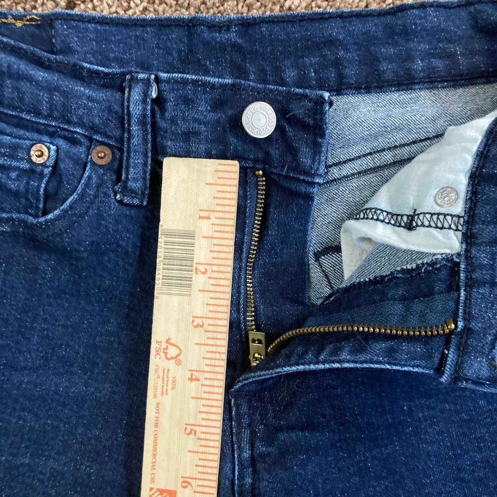 Levi's Levis 511 Slim Fit Jeans Mens 29 x 30 Dark Wash Blue Denim Size US 29 - 7 Thumbnail