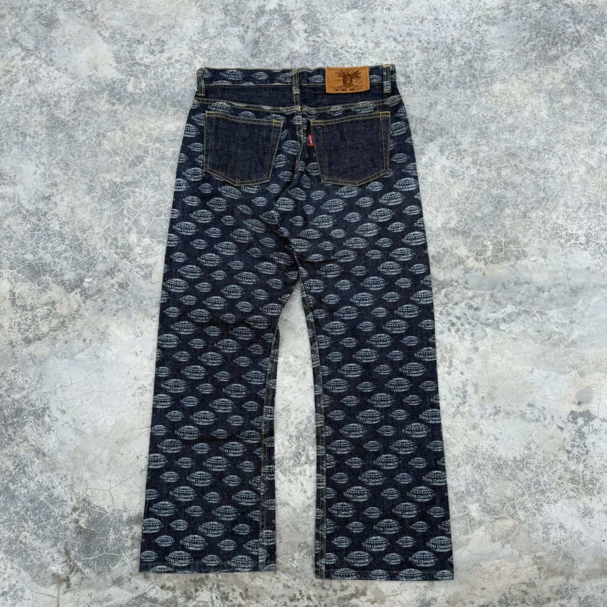 Hysteric Glamour Vintage Ozone Community Flare Overprint Hysteric Jeans Size US 29 - 2 Thumbnail