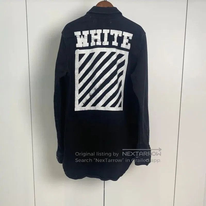 Off-White Off-White Black Cotton Printed Jacket for Women . Size XXS / US 00 / IT 34 - 2 Thumbnail
