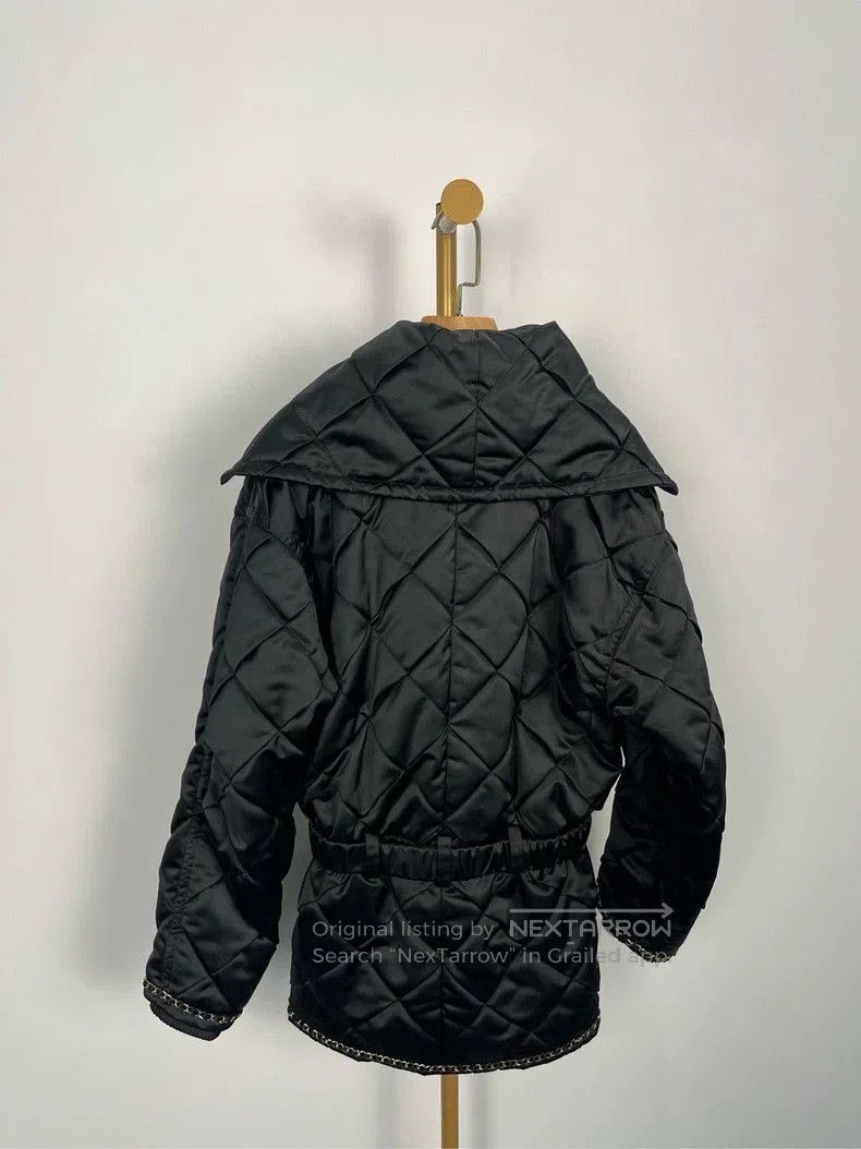Chanel Chanel Black Logo Collar Jacket W/ Bag. Size US S / EU 44-46 / 1 - 2 Thumbnail
