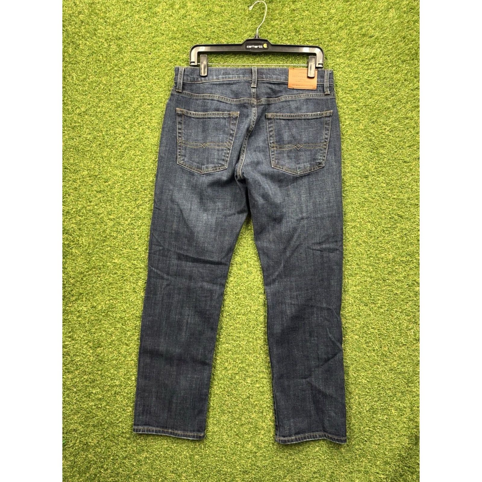 Lucky Brand Lucky Brand Jeans Mens 32X30 221 Original Straight USA Made Dark Blue Denim Slimming Pocket 5-Pocket Regular Fit Color Blue Mens Jeans Size US 32 / EU 48 - 2 Thumbnail