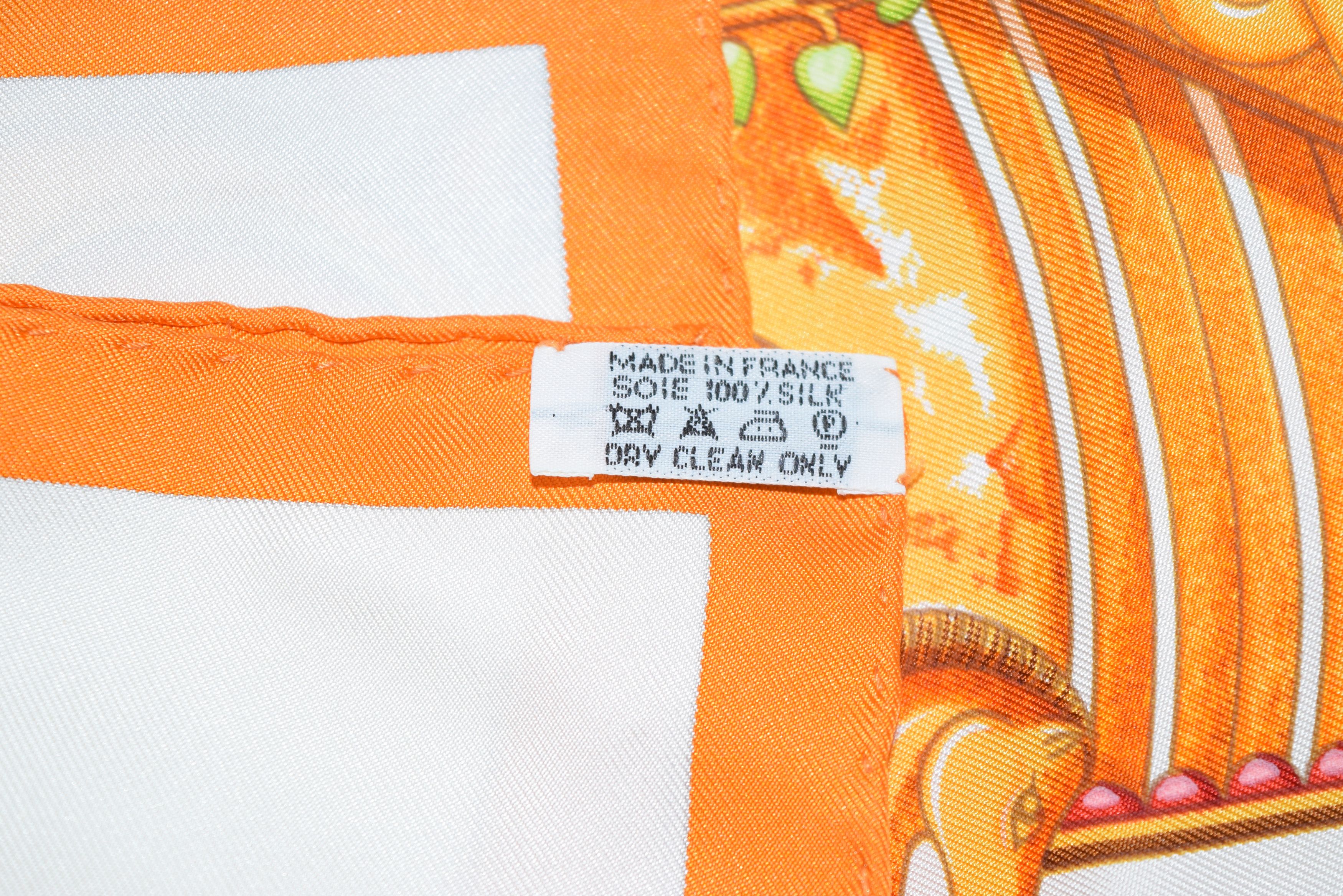 Hermes Hermes Scarf Monnaies Et Symboles Des Parisii 90 cm Silk Size ONE SIZE - 6 Thumbnail