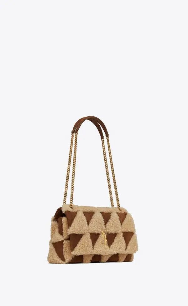 Saint Laurent Paris o1bcso1str0325 Size:OS/Jamie Shearling in Natural/Beige Size ONE SIZE - 2 Thumbnail