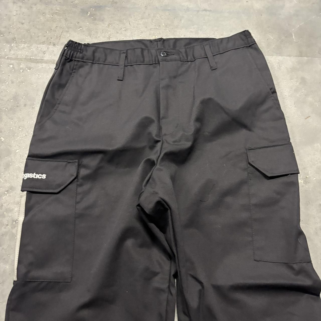 Japanese Brand × Vintage Crazy Vintage Y2K/2000s Black Streetwear Workwear Essential Cargo Pants! Size US 32 / EU 48 - 5 Thumbnail