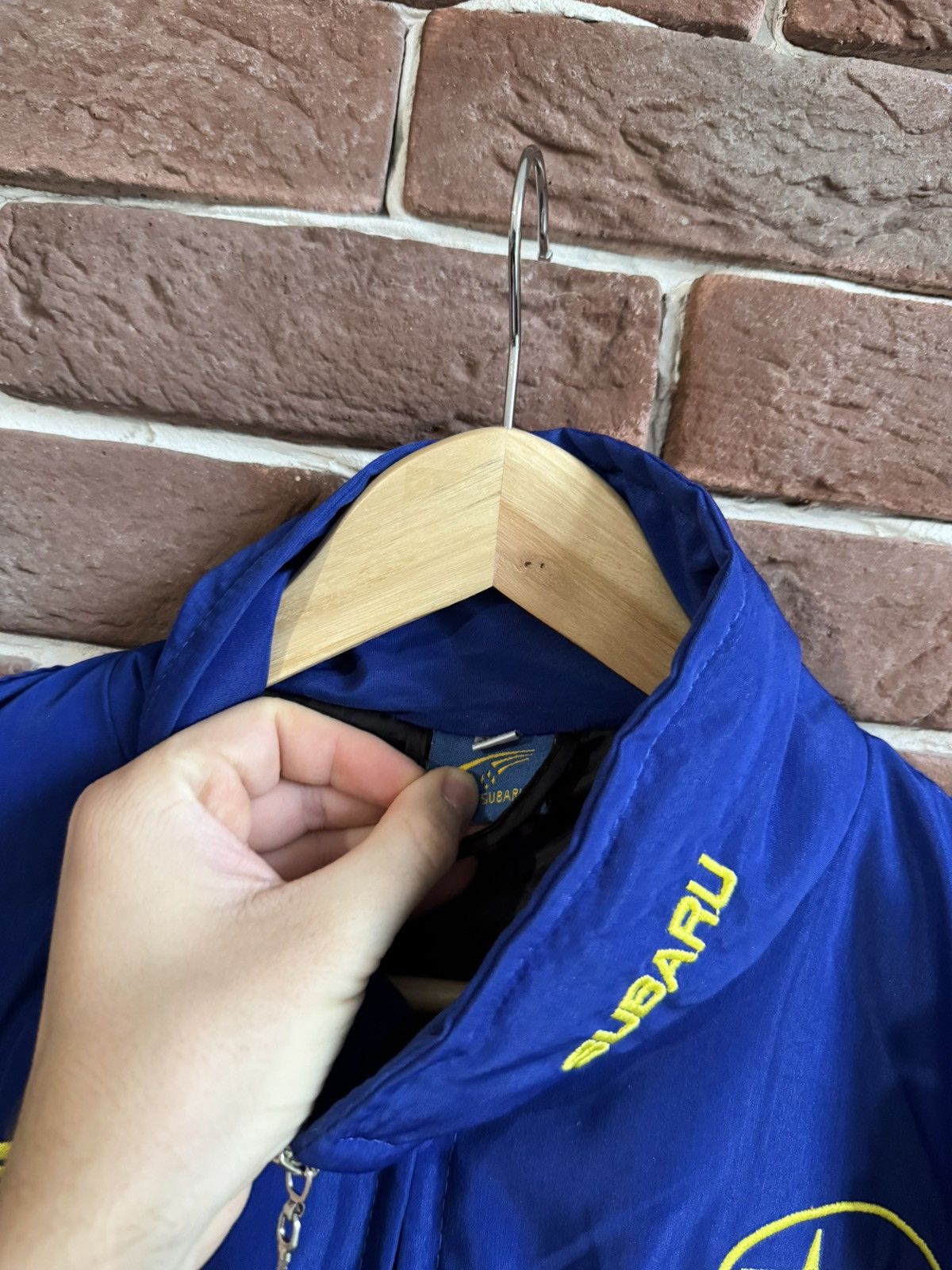 Vintage Vintage Subaru racing jacket logo rare size xl hype blue Size US XL / EU 56 / 4 - 5 Thumbnail
