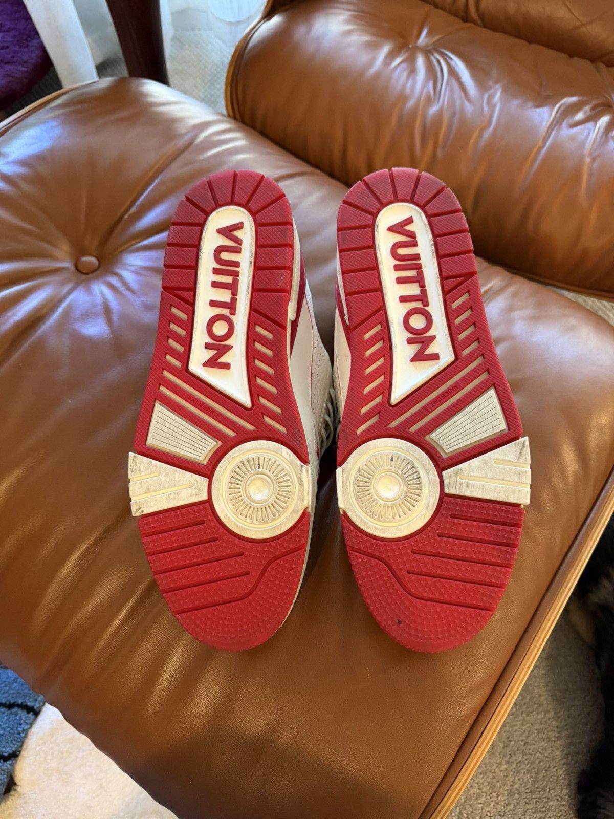 Louis Vuitton Louis Vuitton LV Trainer Red White Size US 10 / EU 43 - 8 Thumbnail