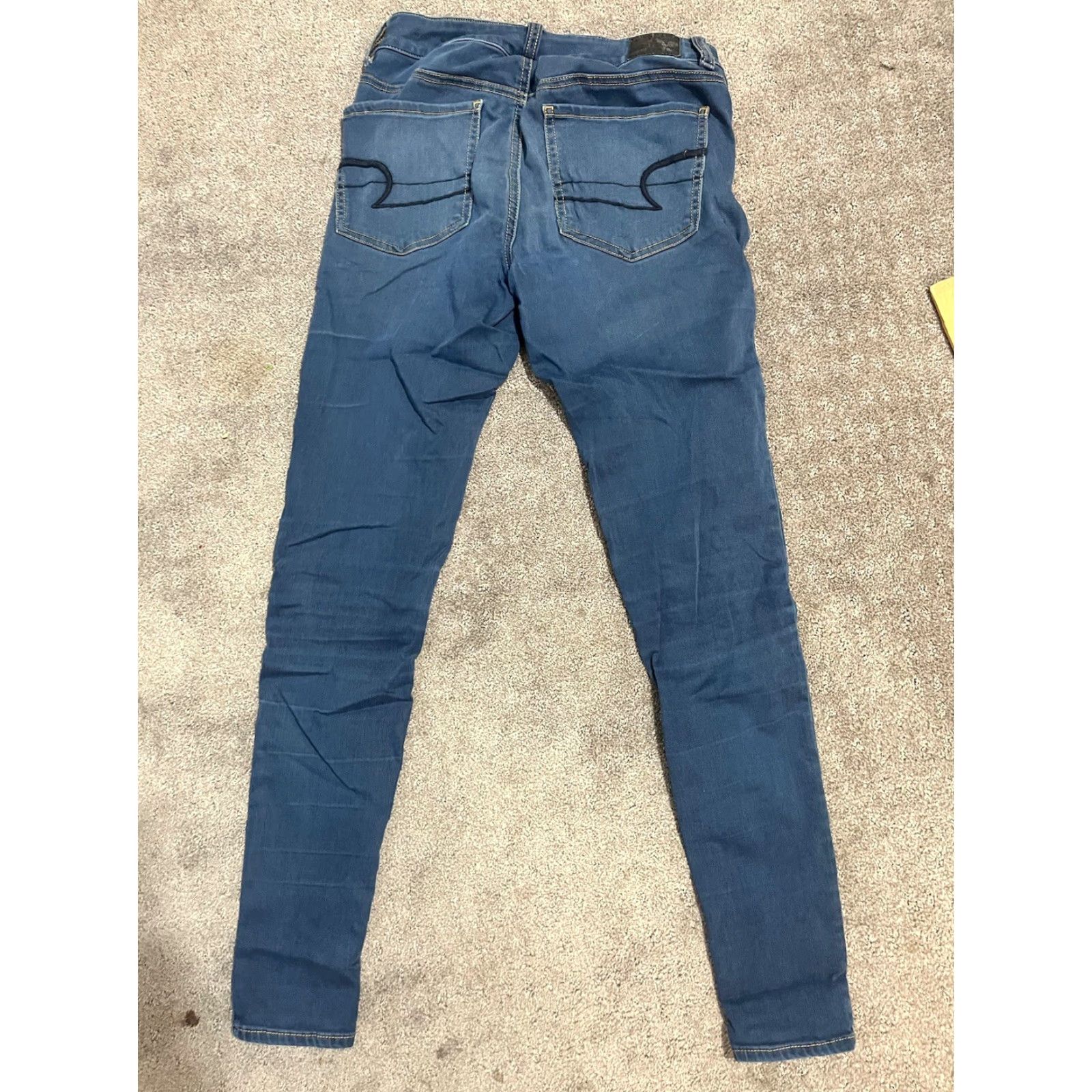 American Eagle Outfitters VINTAGE American Eagle Outfitters Jeggings Pants Women 6Blue Inseam 31 Stretch Denim 90s Distressed Jegging Womens Size 28" / US 6 / IT 42 - 3 Thumbnail