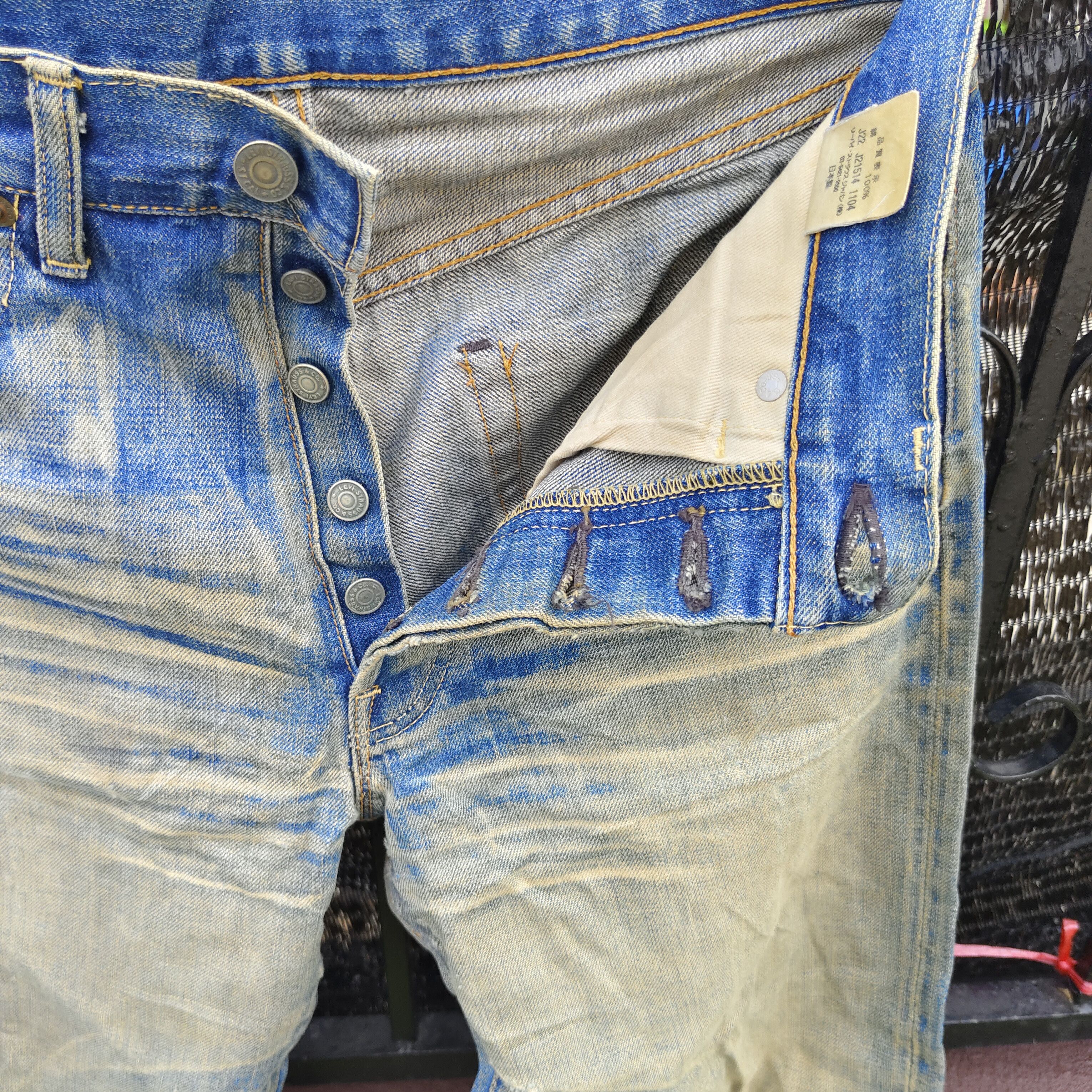 Levi's Vintage Levi's Big E Lot 66501 Distressed Selvedge Jean Size US 30 / EU 46 - 12 Thumbnail