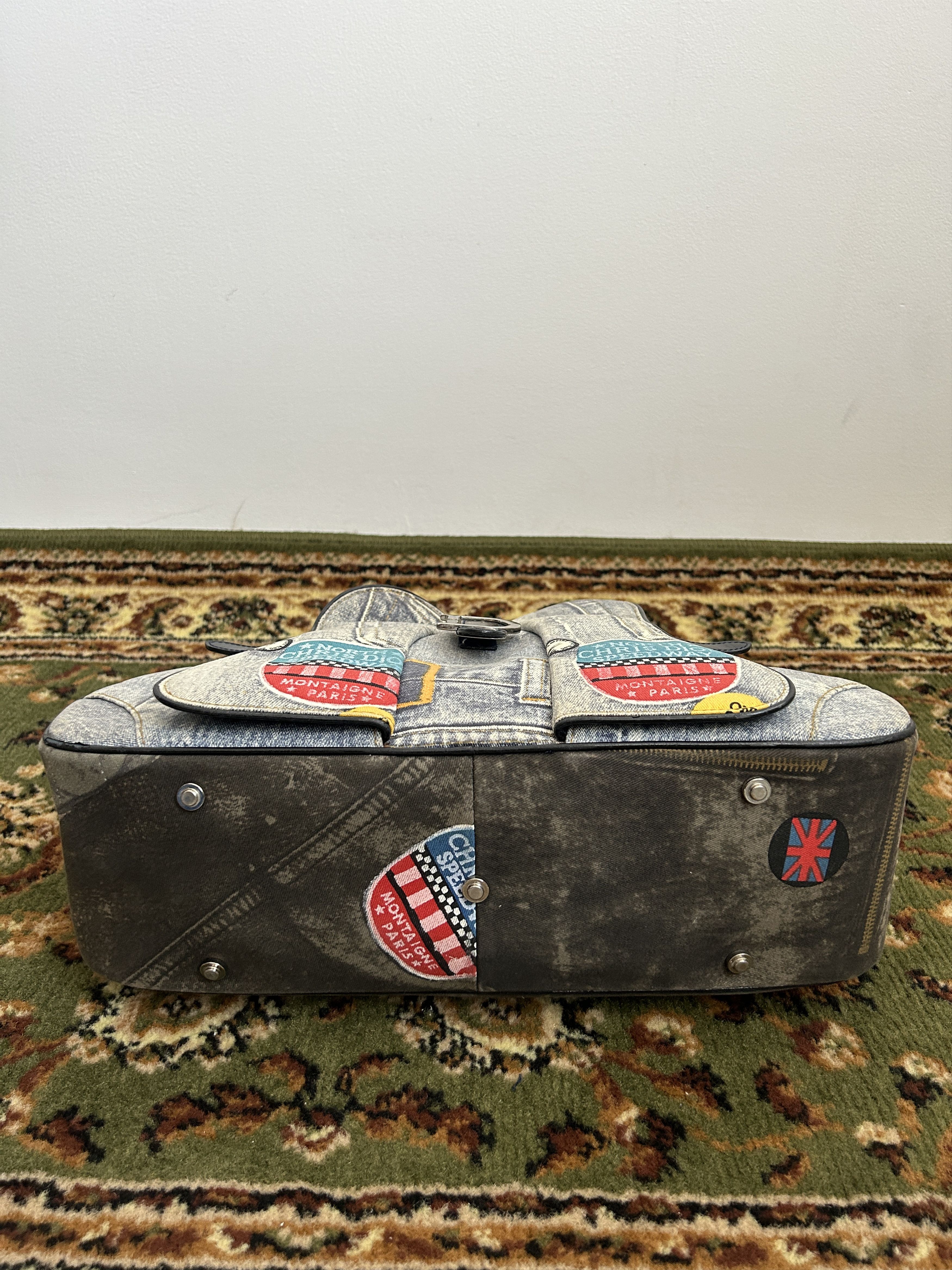 Dior y2k Dior by John Galliano double saddle denim bowling bag Size ONE SIZE - 5 Thumbnail