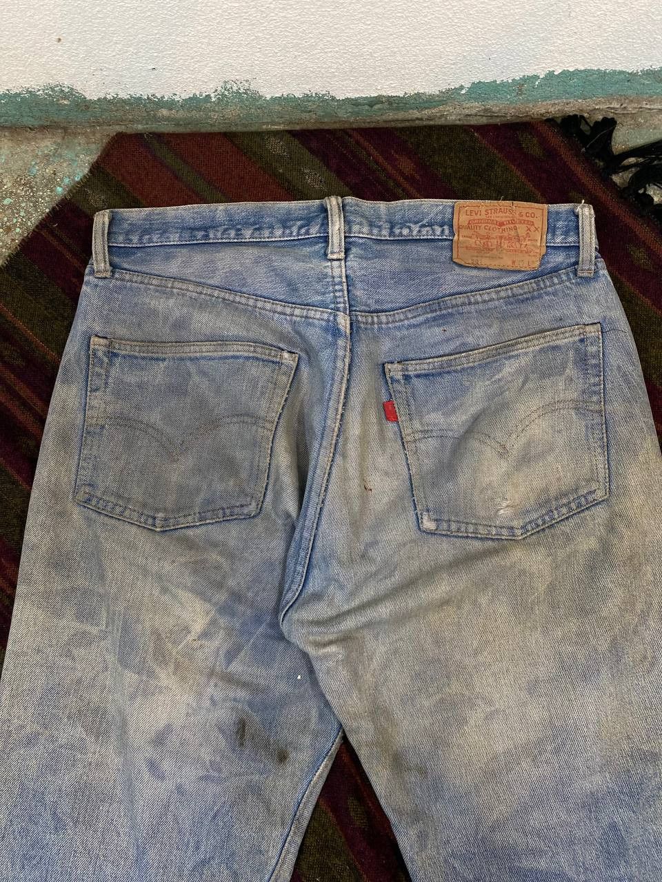 Levi's vintage levis small e selvedge distressed denim Size US 35 - 3 Thumbnail