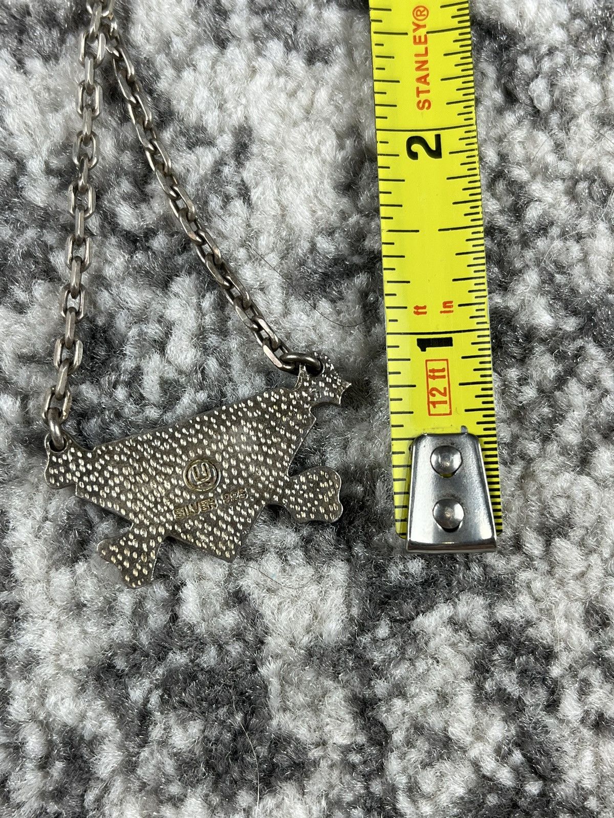 Undercover AW01 Undercover DAVF Diamond & Crossbones Silver Necklace Size ONE SIZE - 5 Thumbnail