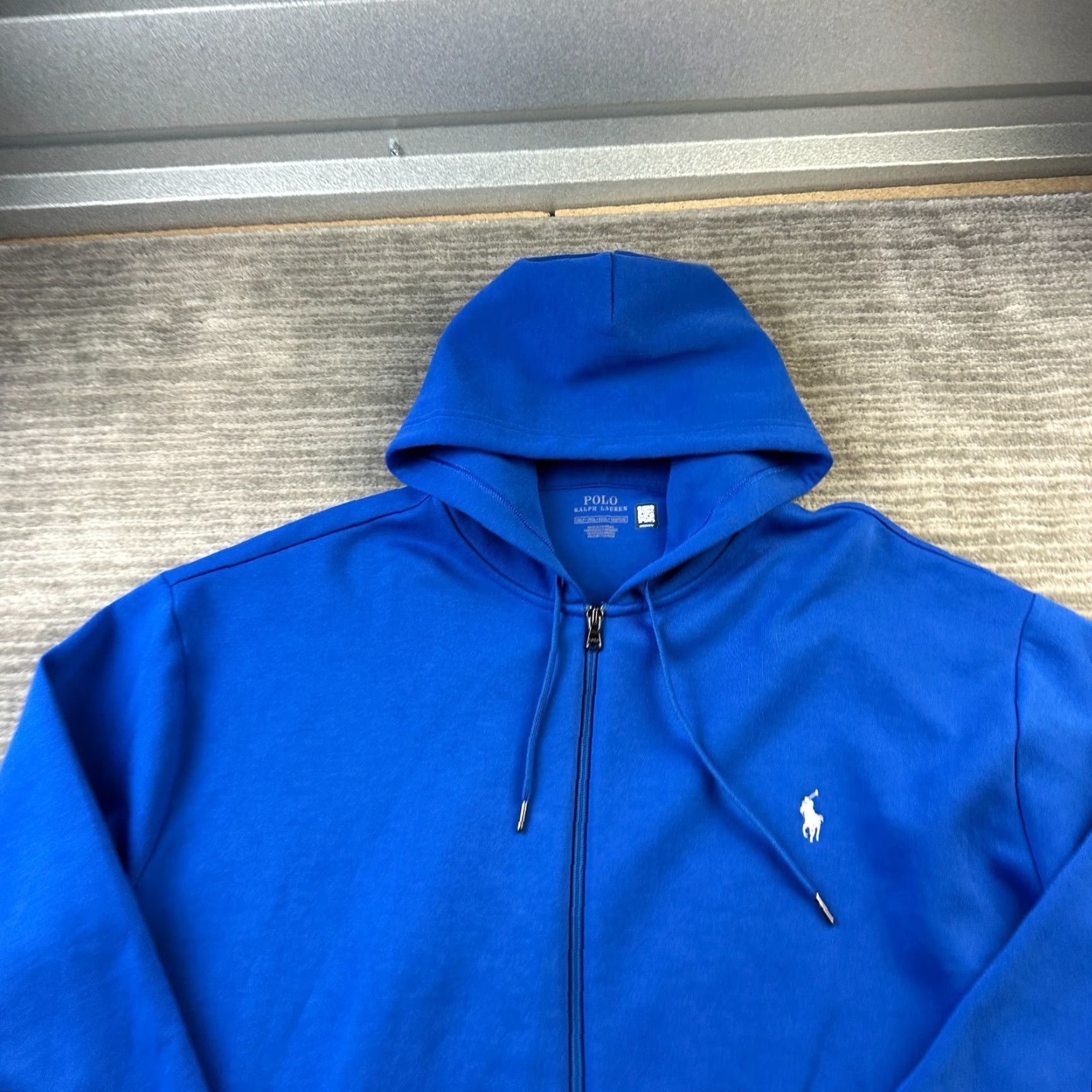 Polo Ralph Lauren Polo Ralph Lauren Hoodie 2XLT Blue Solid Fleece Full Zip Hooded Size US XXL / EU 58 / 5 - 3 Thumbnail