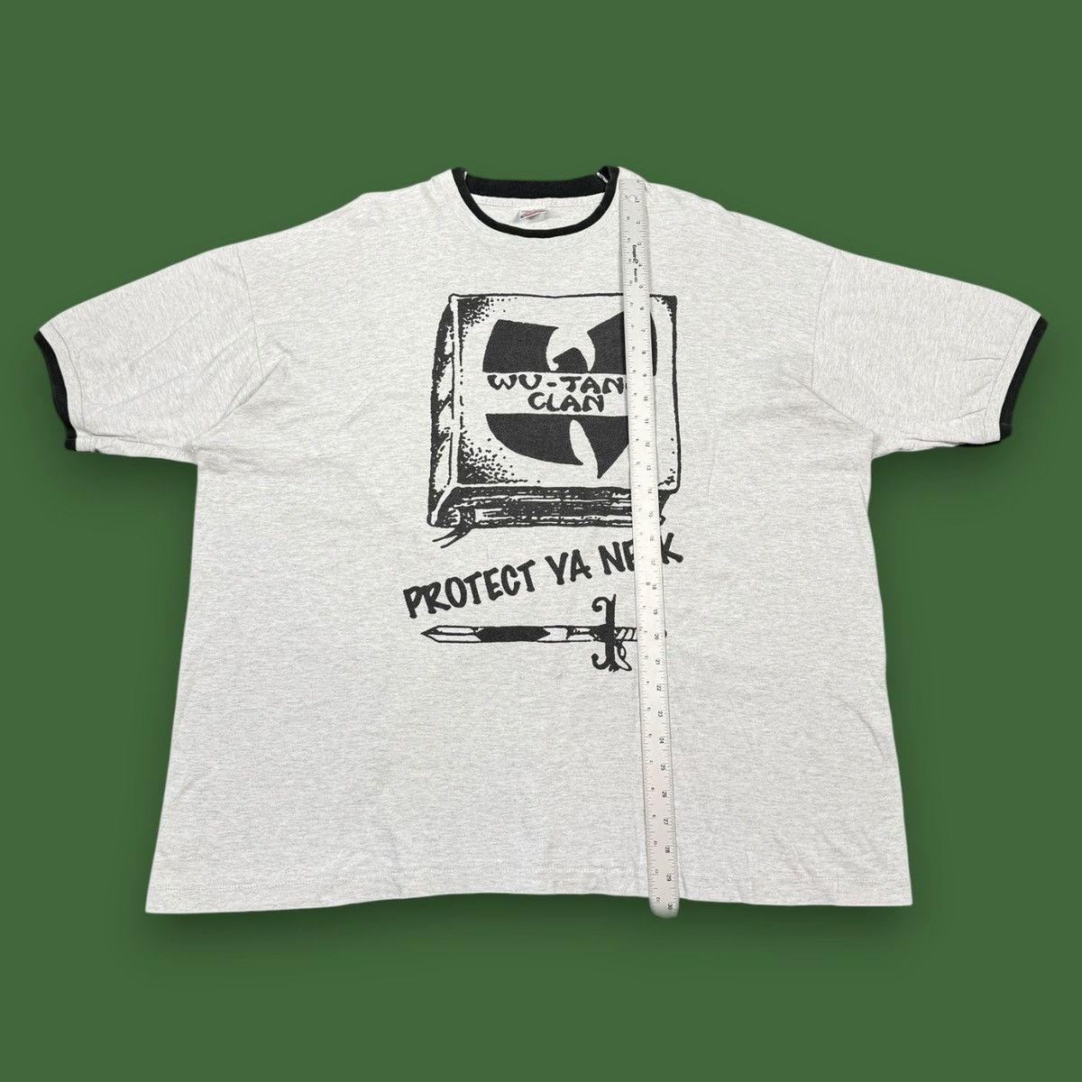 Rap Tees Vintage RARE Wu Tang Clan Protect Ya Neck T Shirt Size US XXL / EU 58 / 5 - 6 Thumbnail