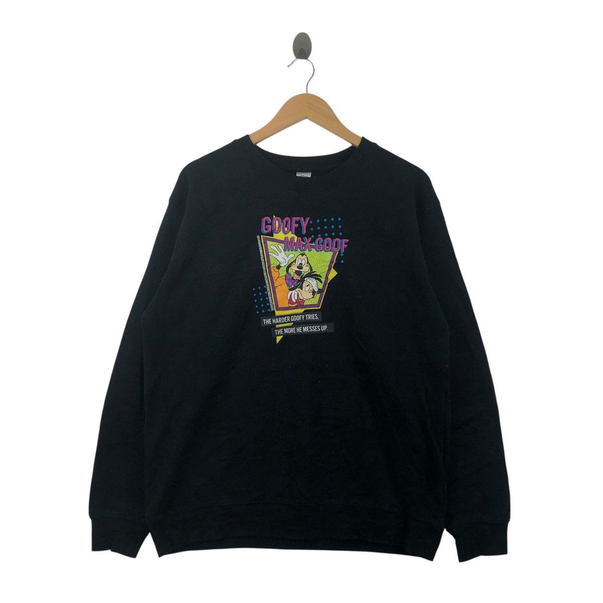 Disney Vintage DISNEY GOOFY Max Goof Cartoon Sweatshirt Size US XL / EU 56 / 4 - 1 Thumbnail