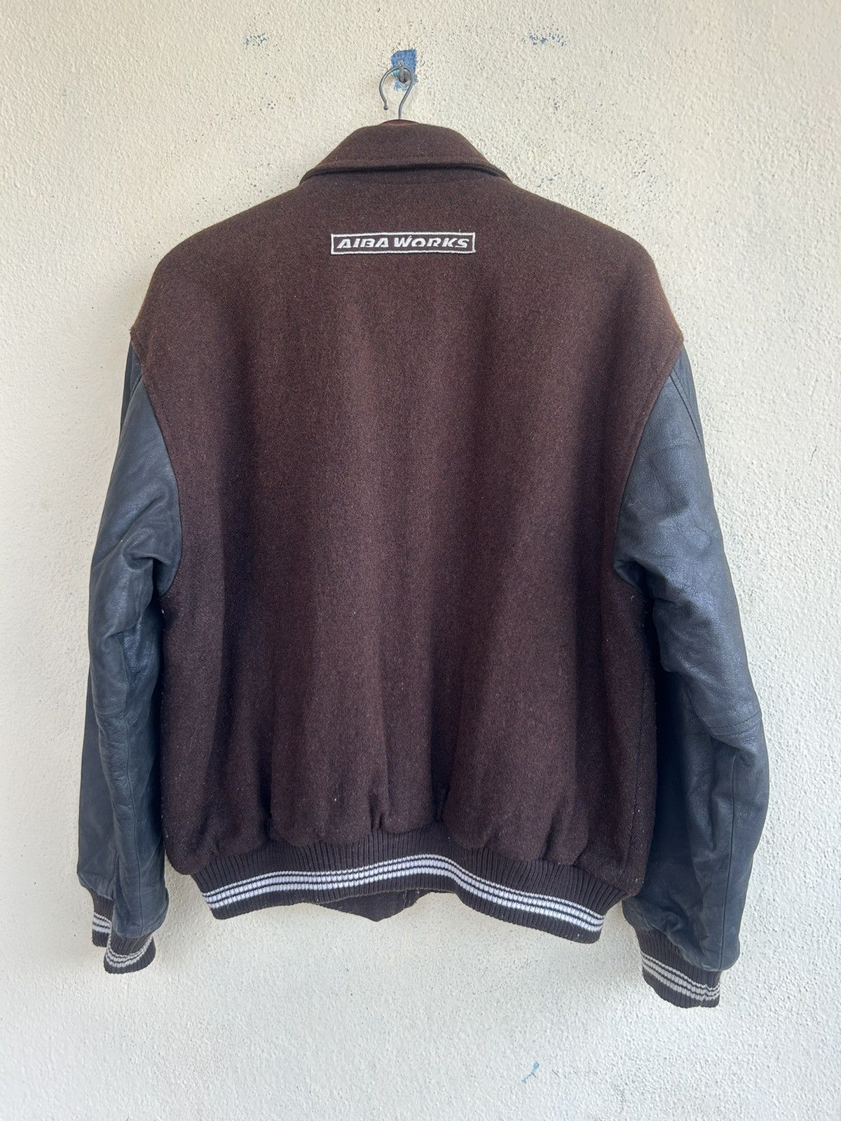 Japanese Brand Aiba Works Zip Up Varsity Jacket Size US M / EU 48-50 / 2 - 2 Thumbnail