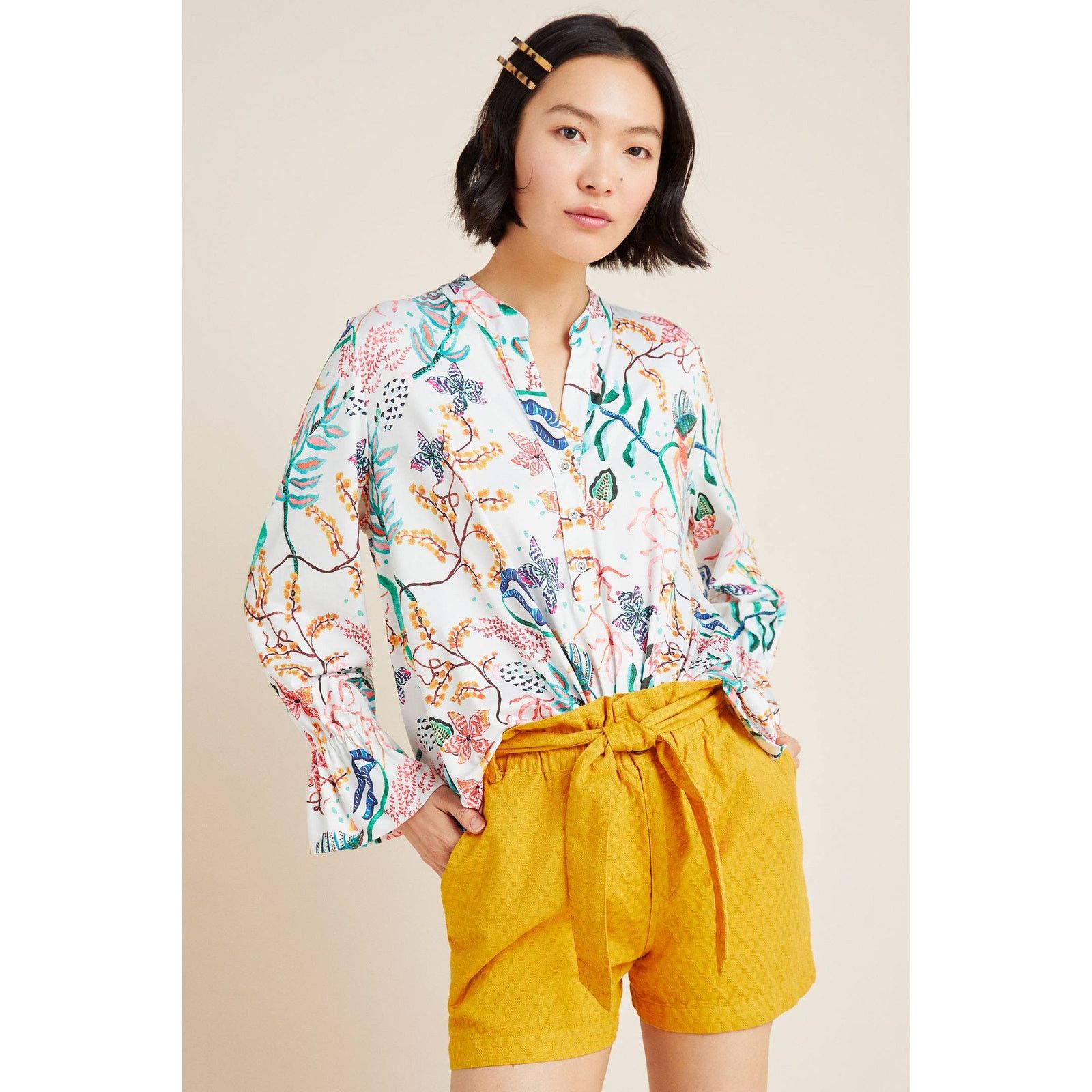 Anthropologie New Anthropologie Cadiz Top by Aldomartins $148 SMALL Floral Size S / US 4 / IT 40 - 1 Thumbnail