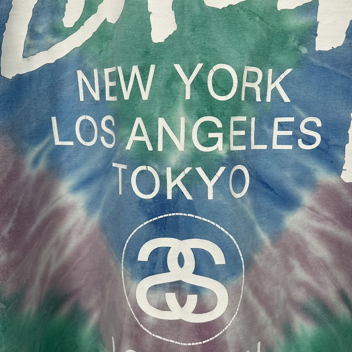 Stussy Vintage Stussy world Tour big logo tie-dye tee 90’s Size US M / EU 48-50 / 2 - 19 Thumbnail