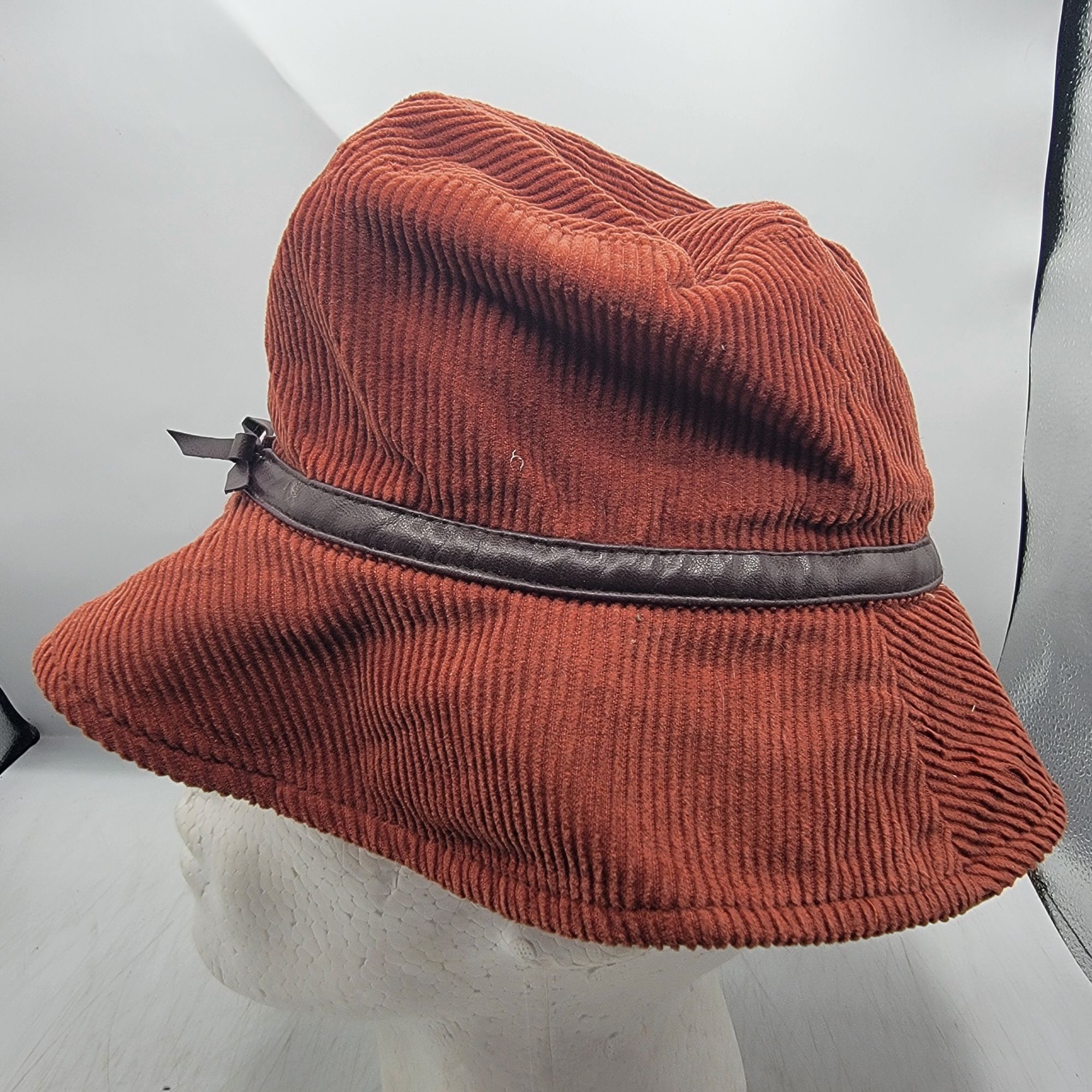 Other August Adults Brown Corduroy Bucket Hat With Ribbon Accent C Size ONE SIZE - 2 Thumbnail