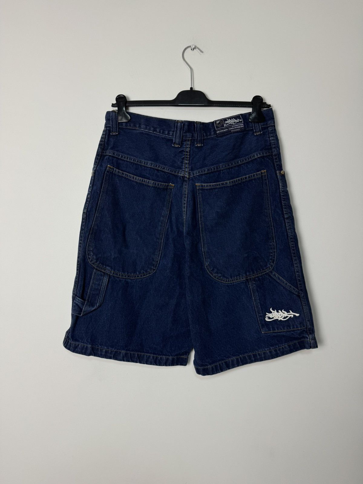 Tribal Streetwear Vintage 00s Tribal Streetwear Denim Shorts Baggy jnco style Size US 34 / EU 50 - 8 Thumbnail
