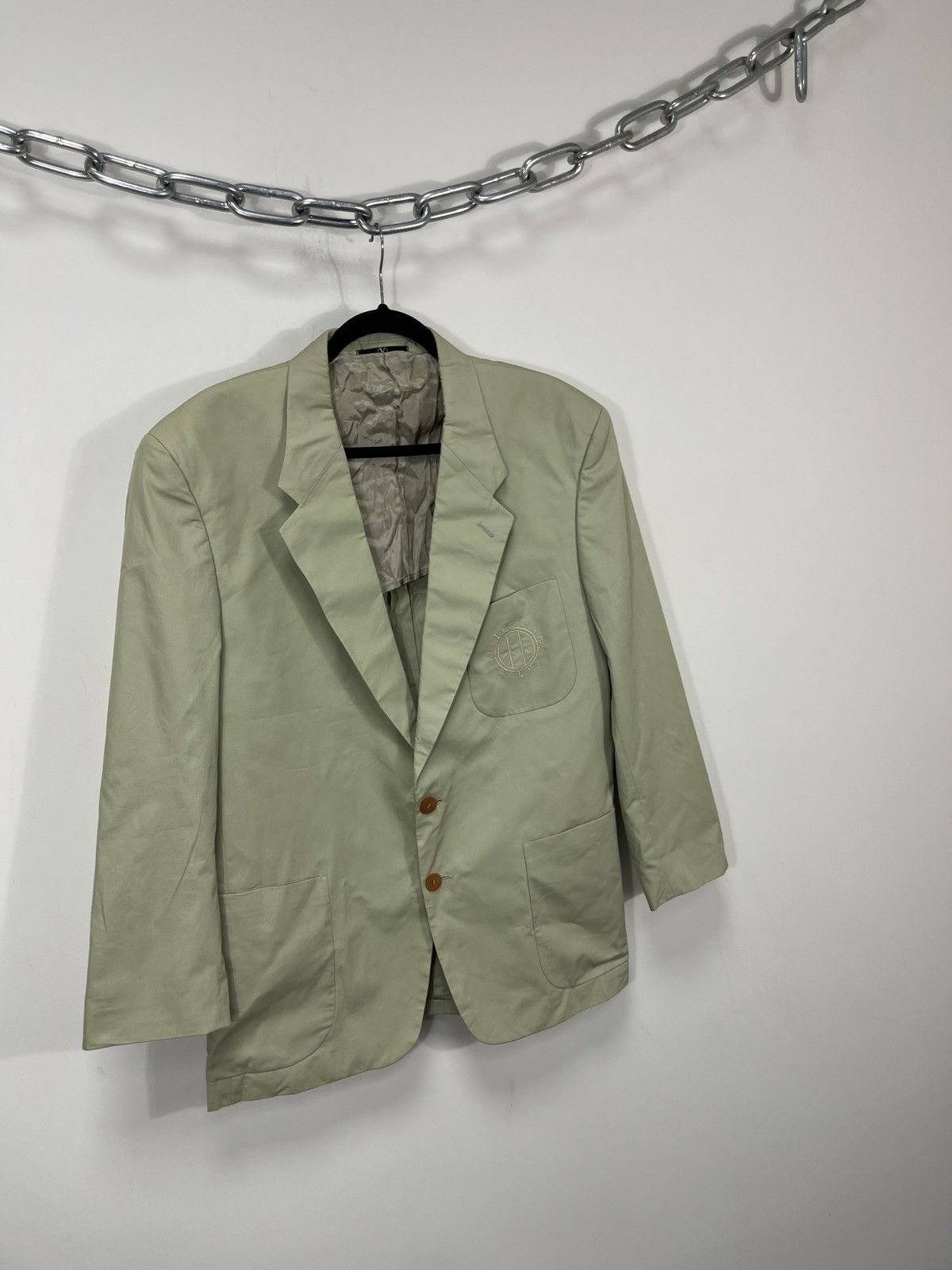 Valentino Vintage Valentino Pocket Logo Rare Luxury Blazer Jacket Size 44R - 4 Thumbnail