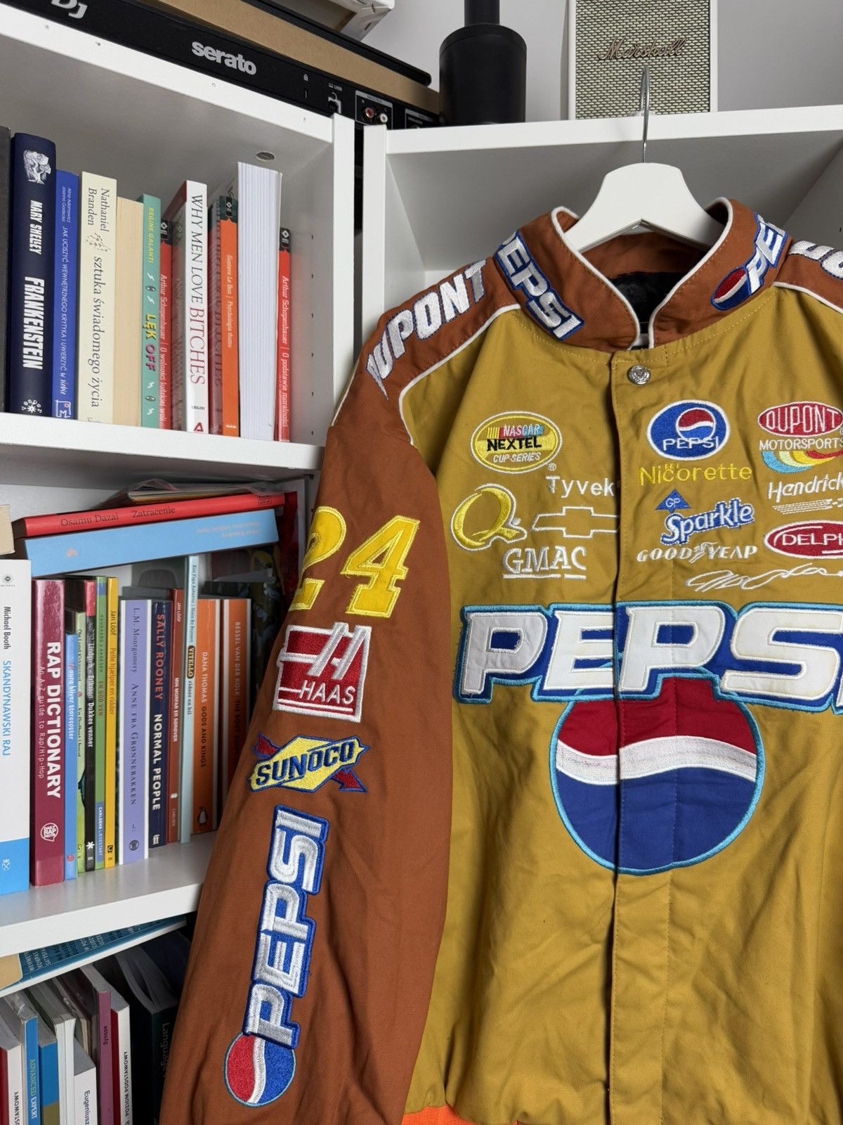 NASCAR Vintage 90s Nascar by JH Design moto racing biker jacket Size US M / EU 48-50 / 2 - 3 Thumbnail